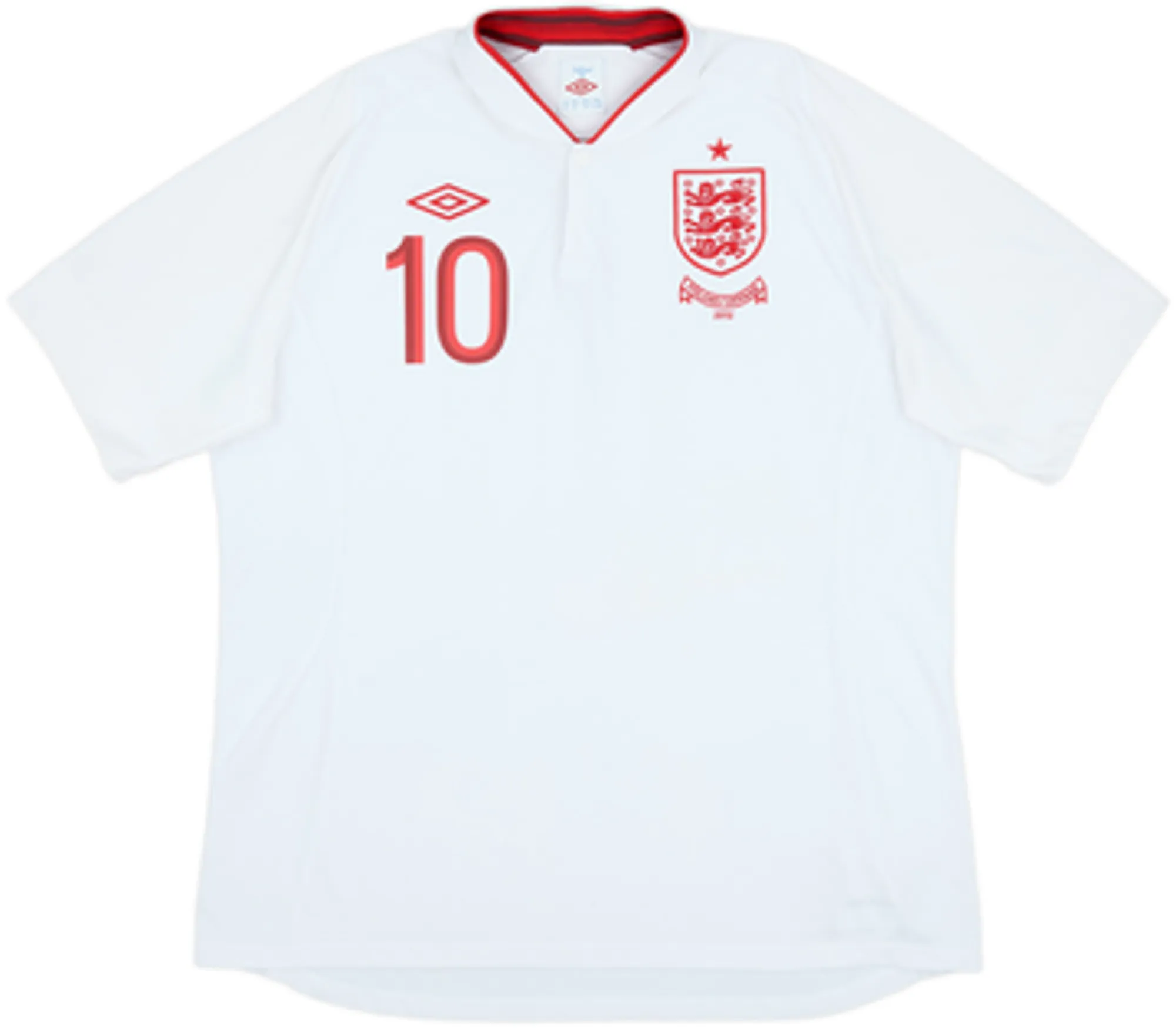 2012-13 England Home Shirt Rooney #10 - 7/10 - (3XL)