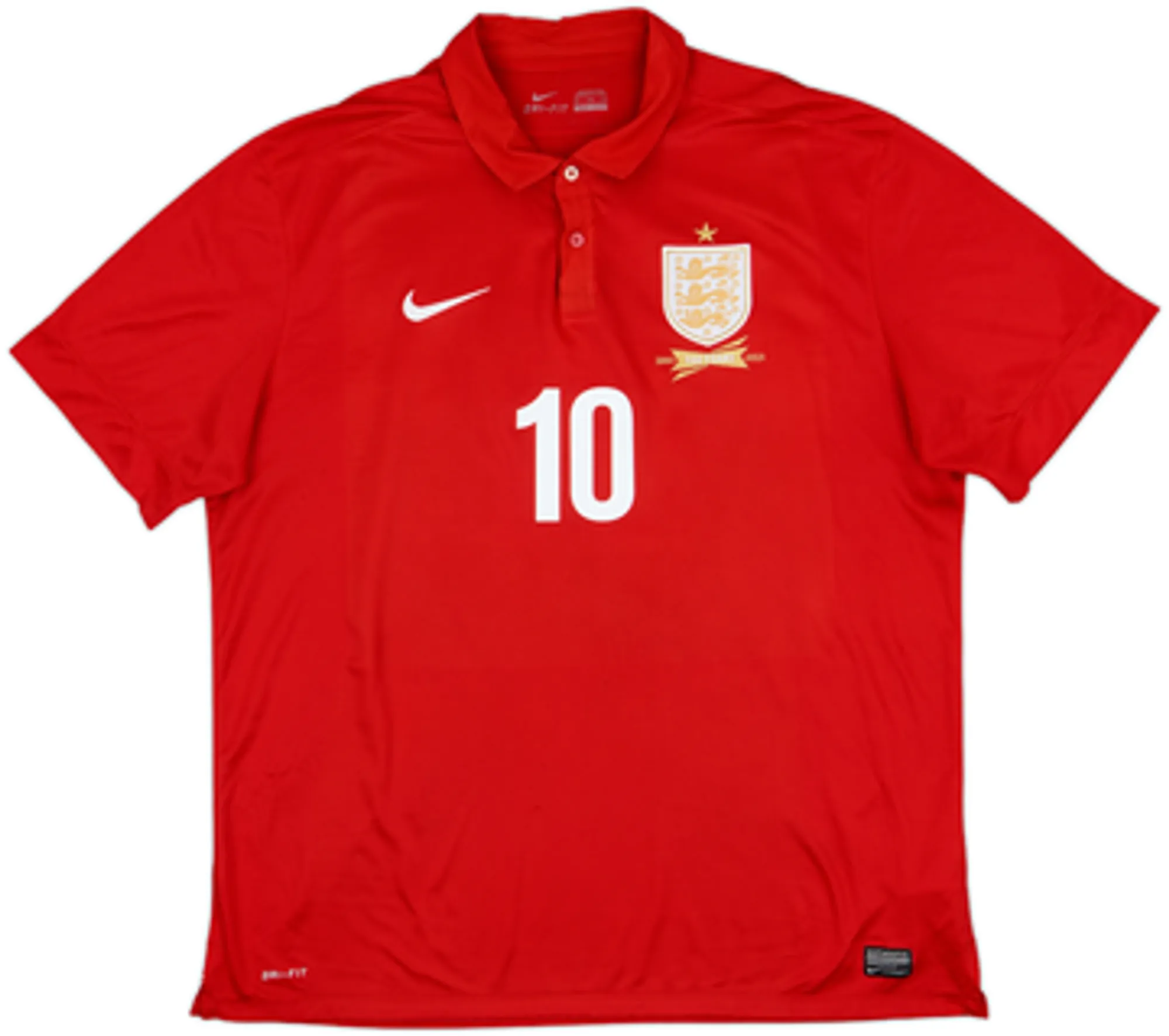 2013 England Away 150th Anniversary Shirt Rooney #10 - 8/10 - (XXL)