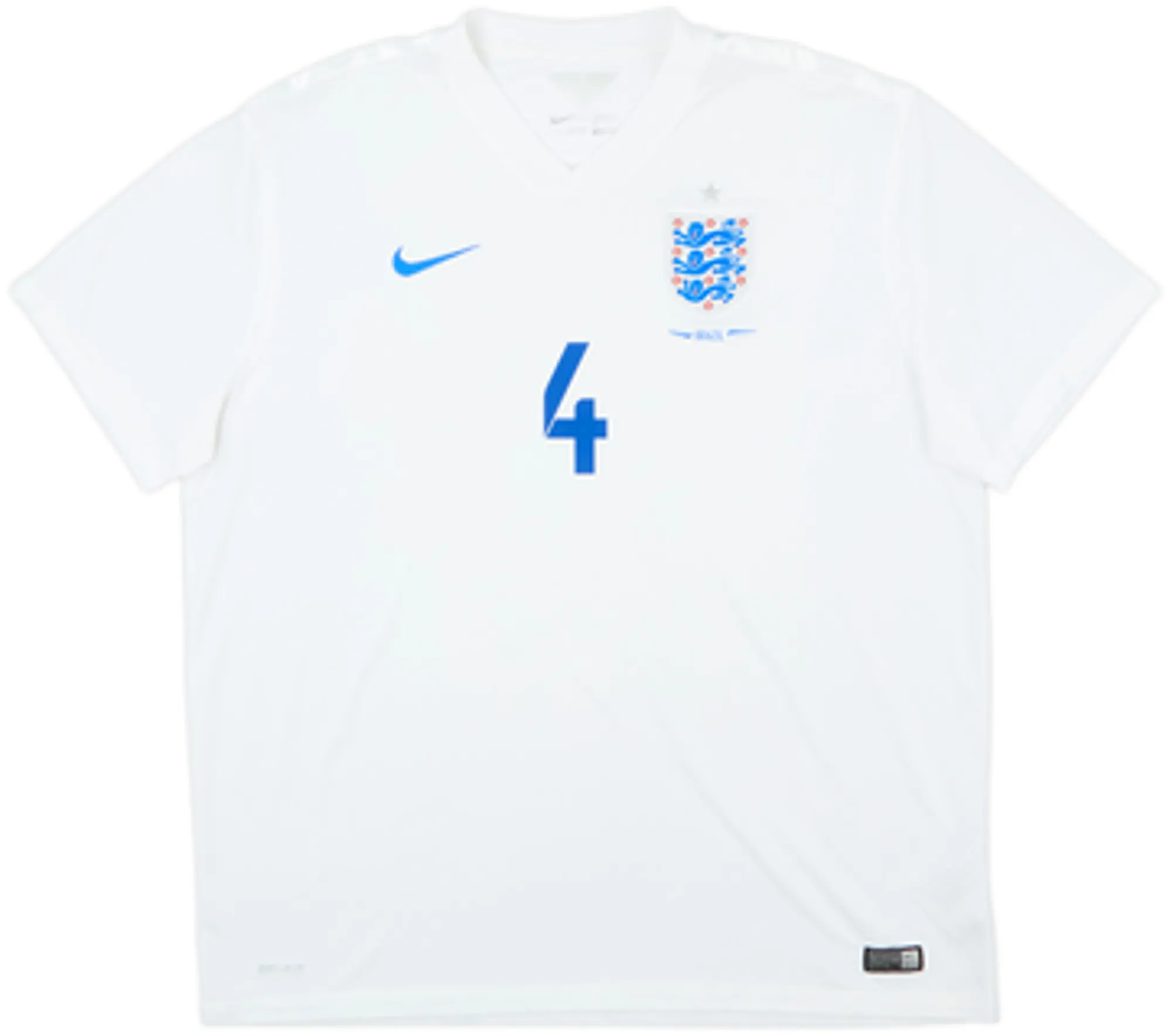 2014-15 England 'Brazil' Home Shirt Gerrard #4 - 9/10 - (XXL)