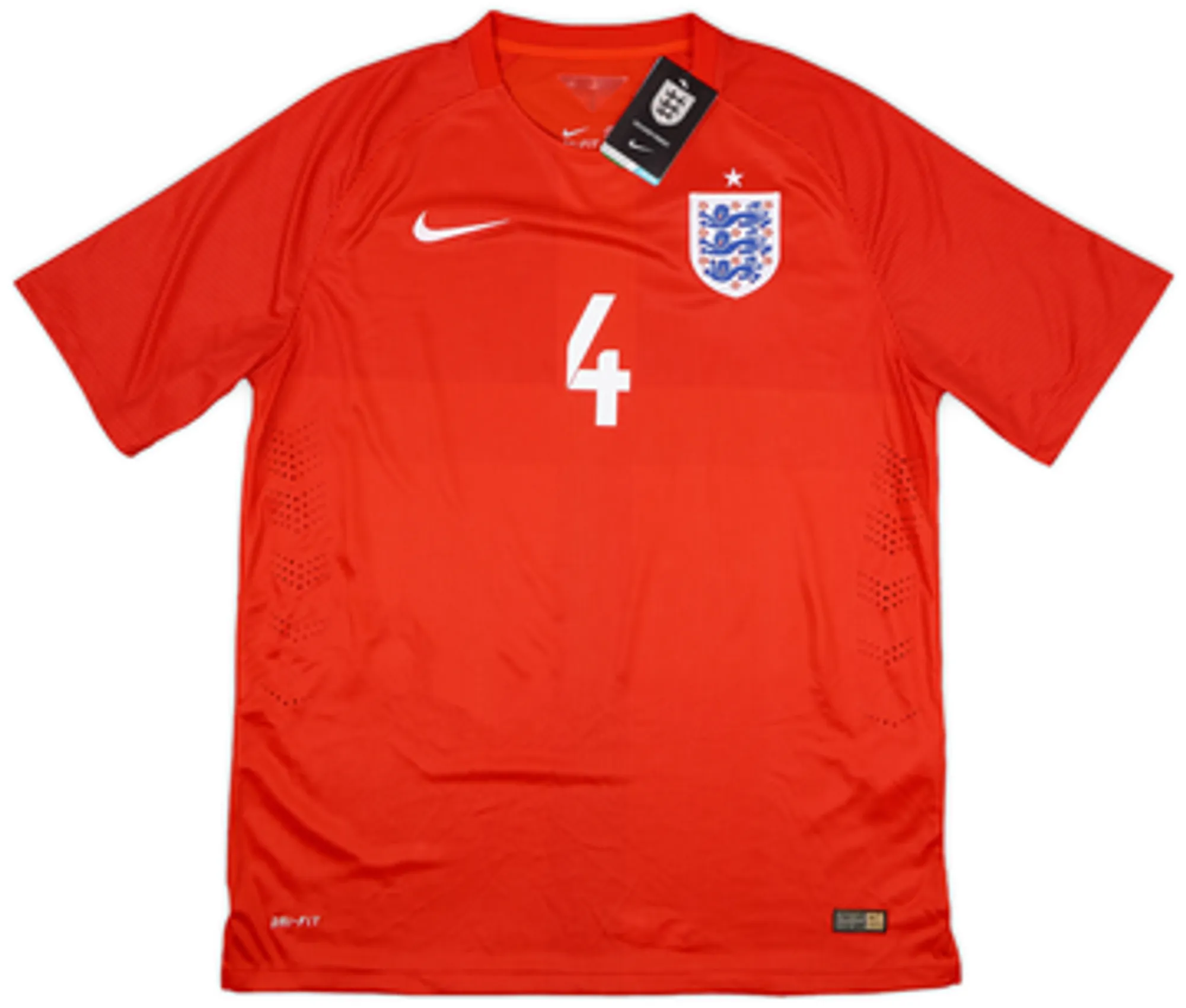 2014-15 England Authentic Away Shirt Gerrard #4 (XL)
