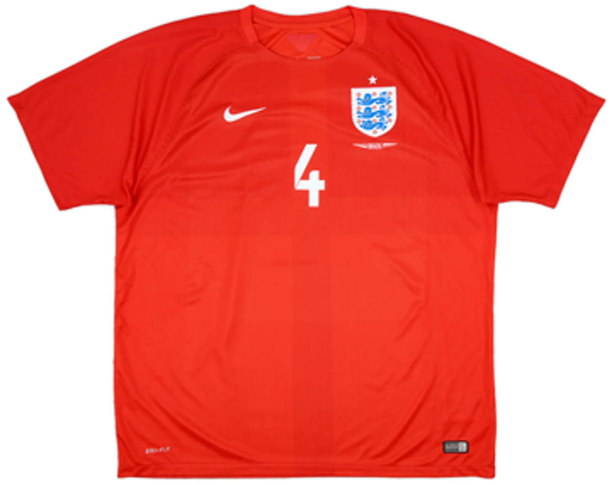 2014-15 England Away Shirt Gerrard #4 - 9/10 - (L)