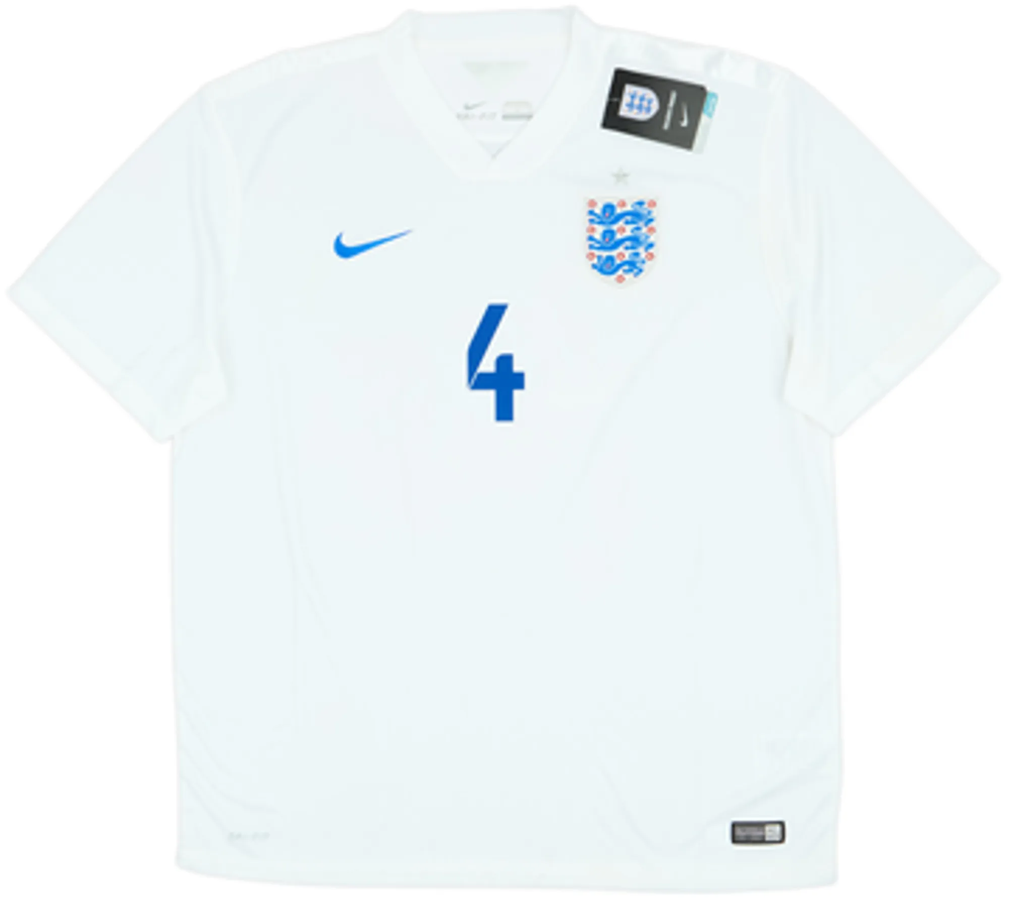 2014-15 England Home Shirt Gerrard #4 (L)