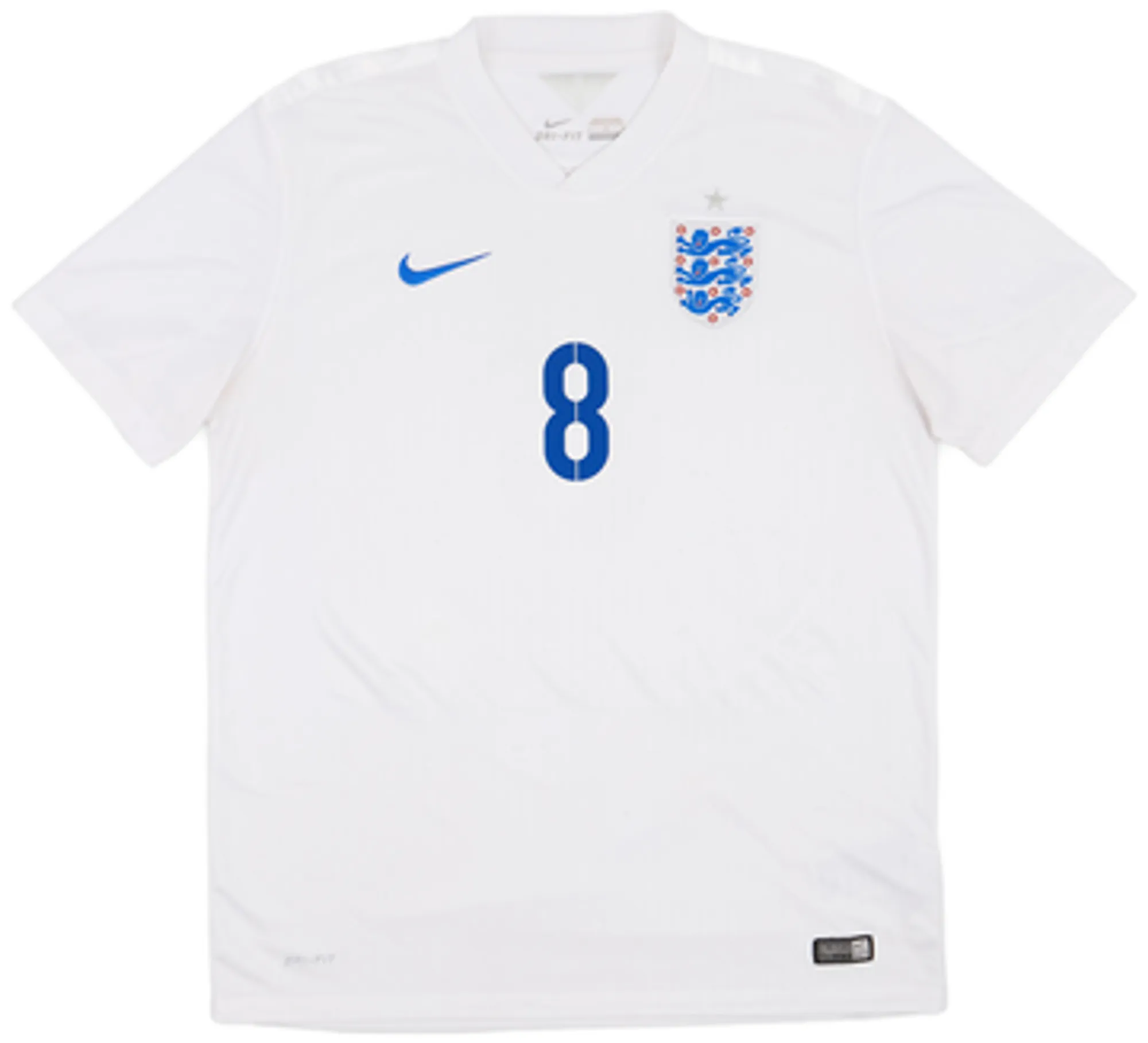 2014-15 England Home Shirt Lampard #8 - 7/10 - (L)