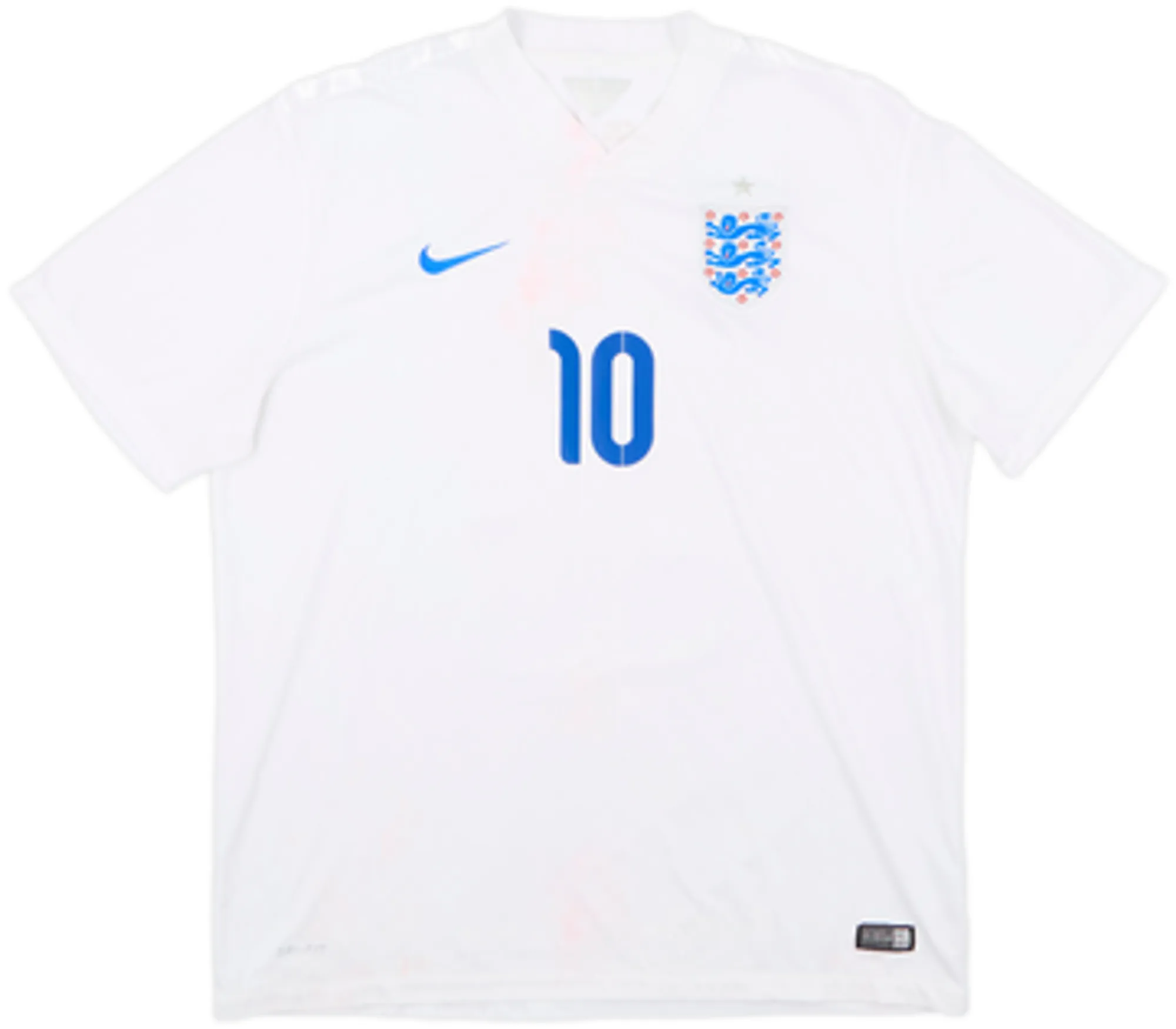 2014-15 England Home Shirt Rooney #10 - 4/10 - (XL)