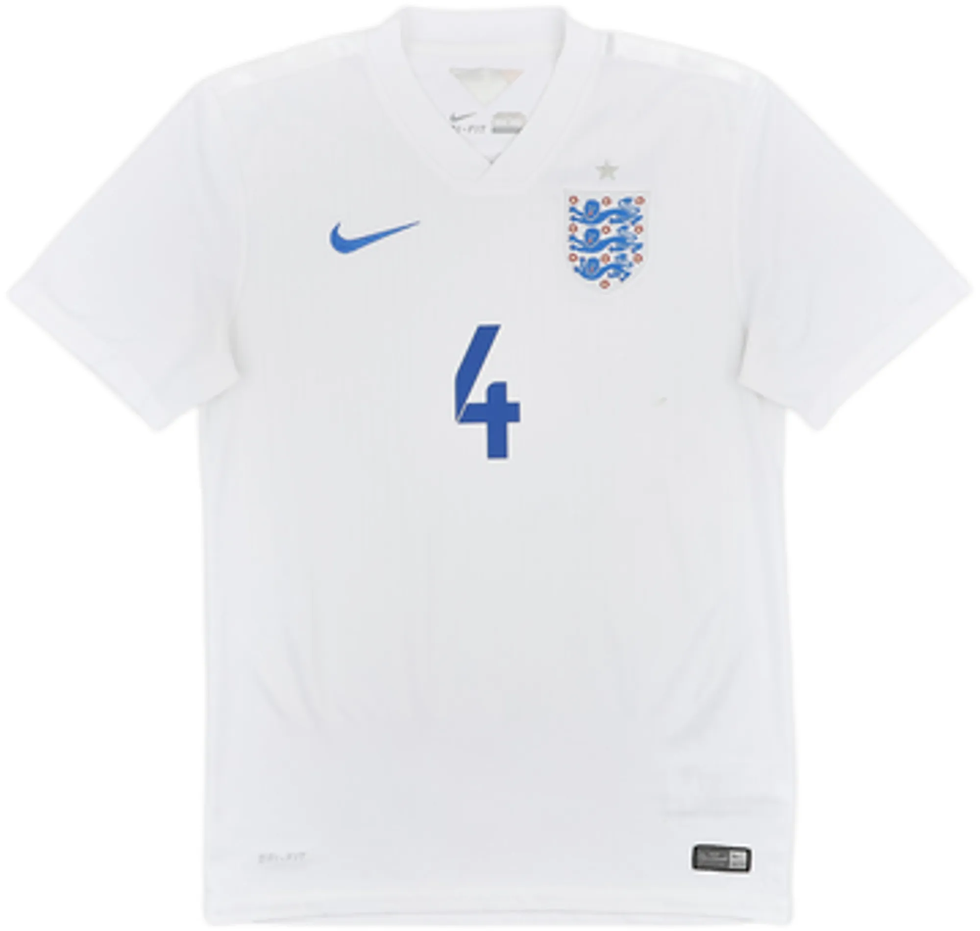 2014-15 England Home Shirt Gerrard #4 - 5/10 - (L)