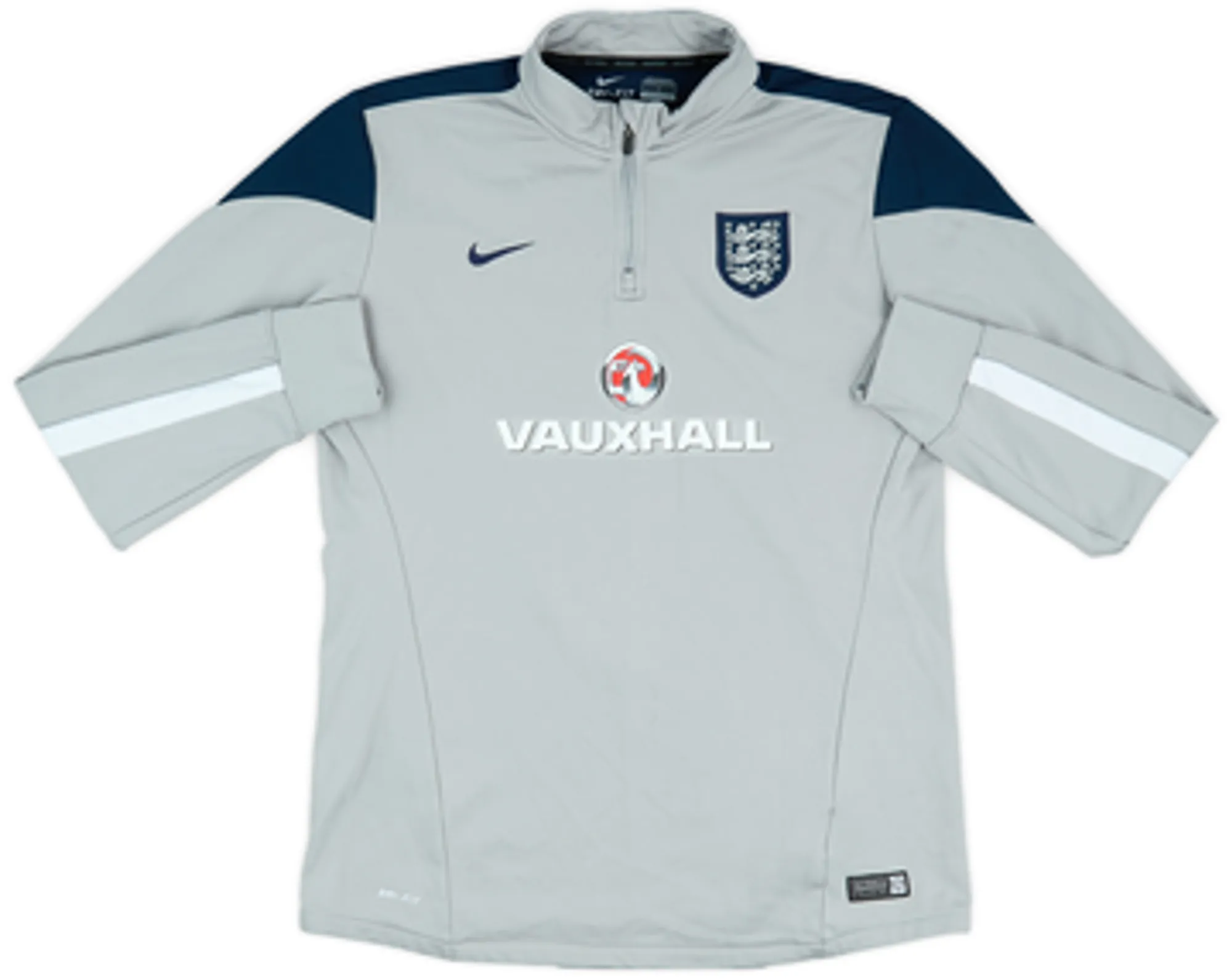 2014-15 England Nike 1/4 Zip Drill Top - 7/10 - (L)