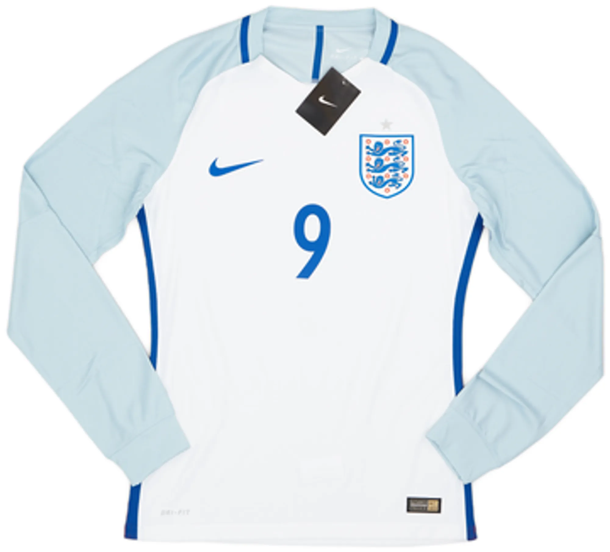 2016-17 England Authentic Home L/S Shirt Kane #9 (M)