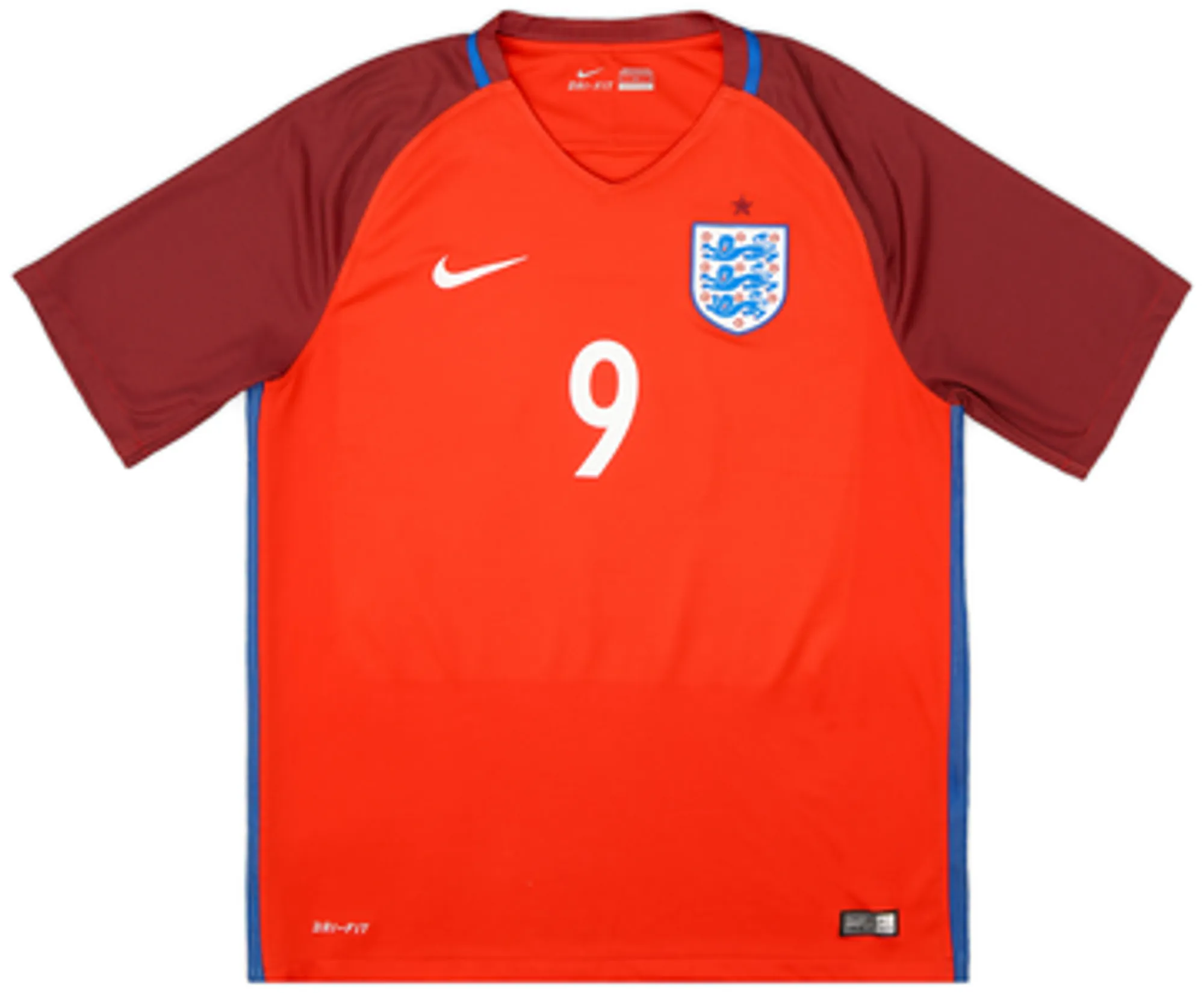 2016-17 England Away Shirt Kane #9EL