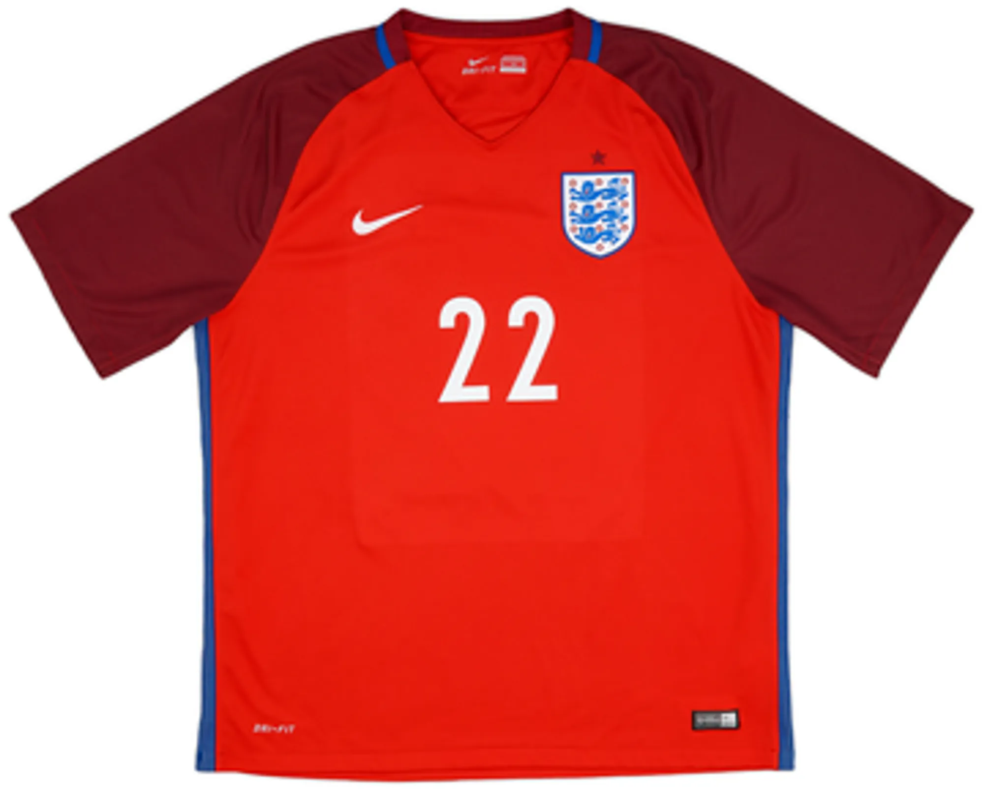 2016-17 England Away Shirt Rashford #22 - 9/10 - (XL)