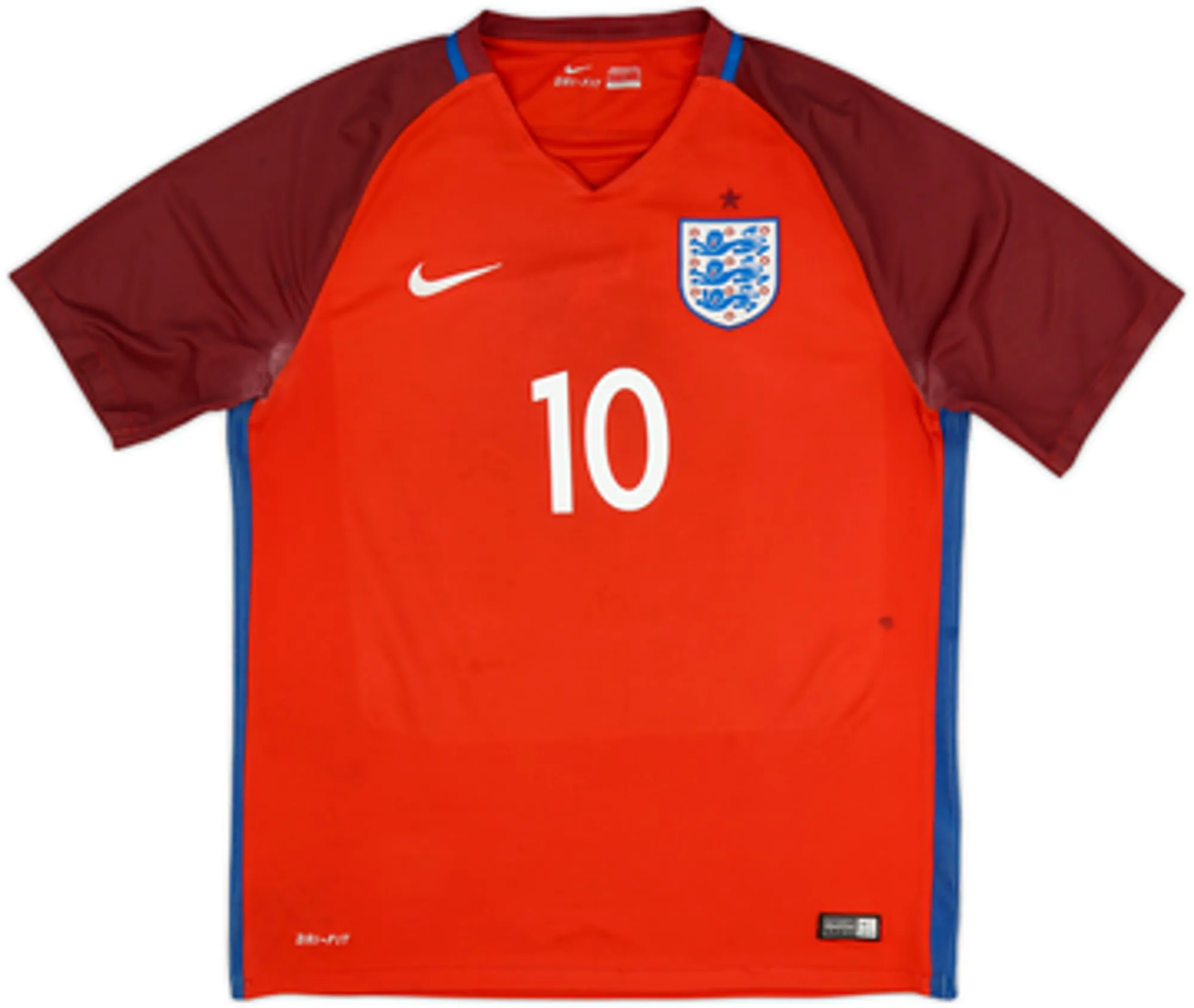 2016-17 England Away Shirt Rooney #10 - 5/10 - (M)