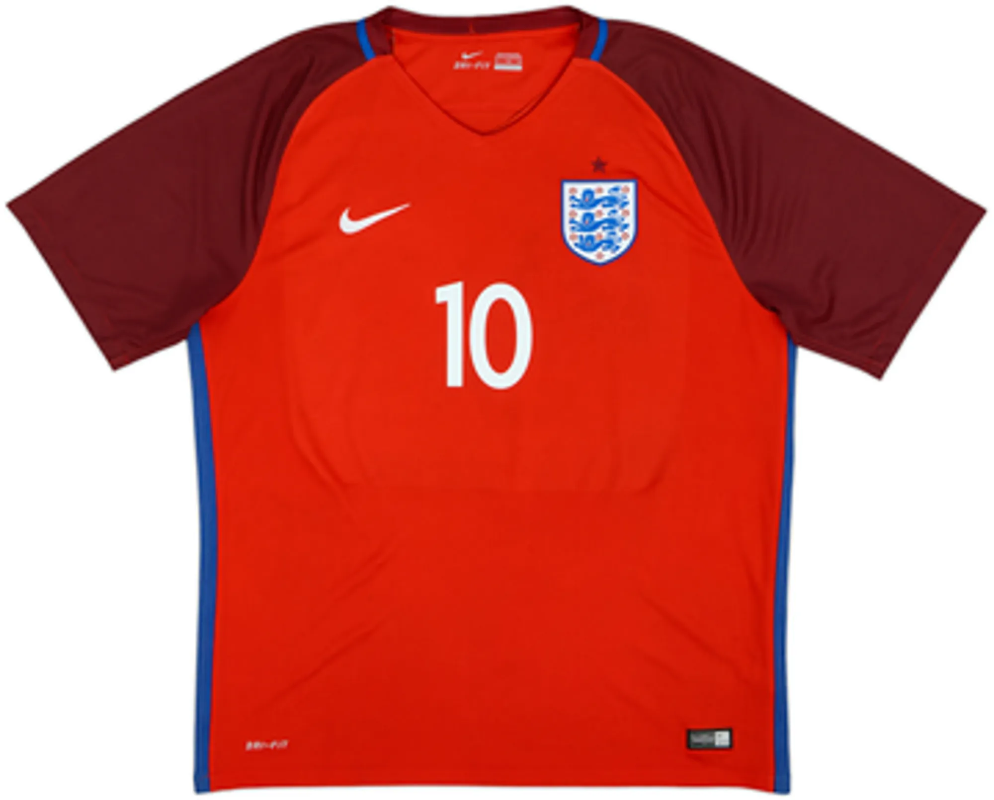2016-17 England Away Shirt Rooney #10 - 6/10 - (M)