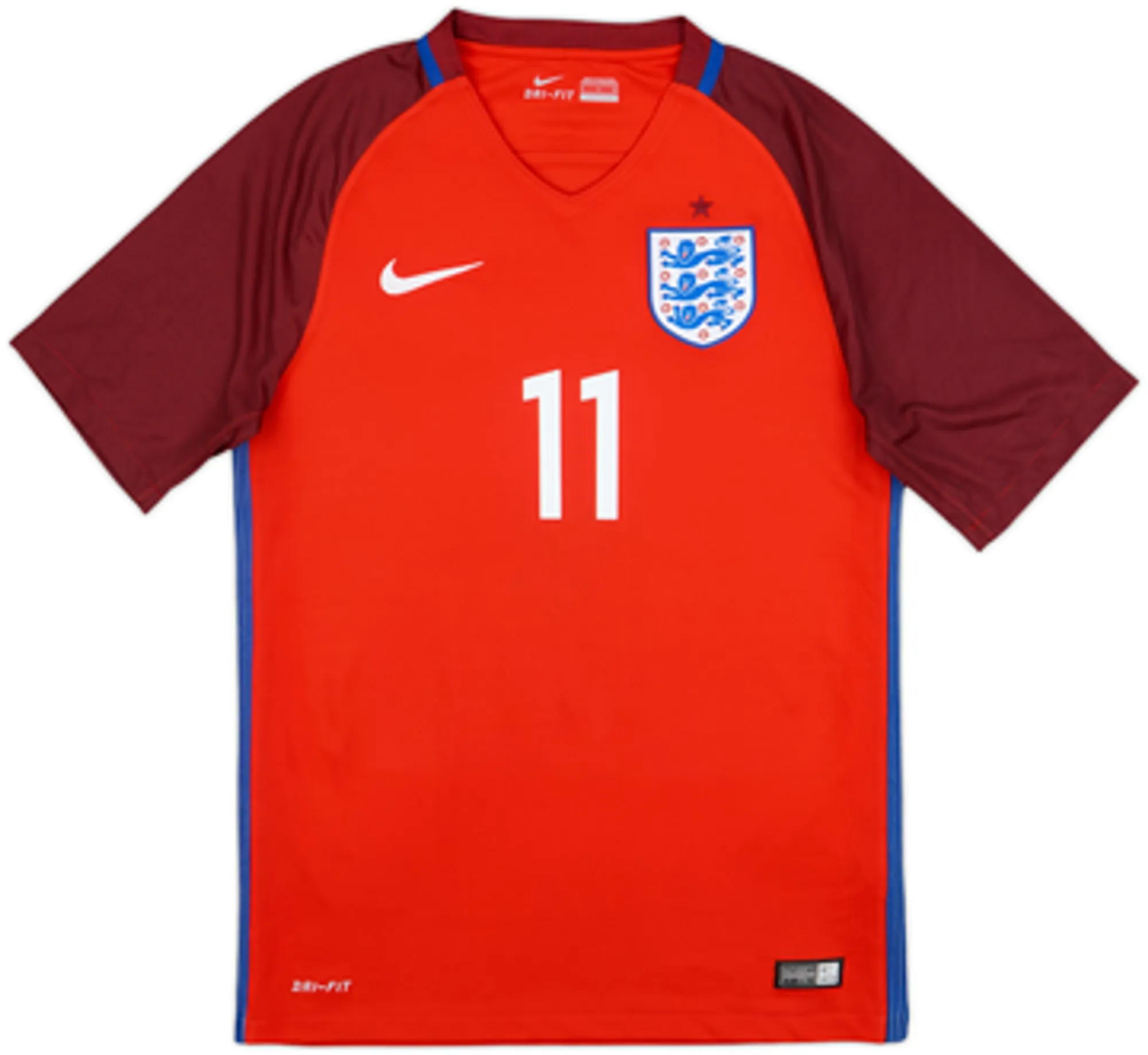 2016-17 England Away Shirt Vardy #11 - 7/10 - (M)