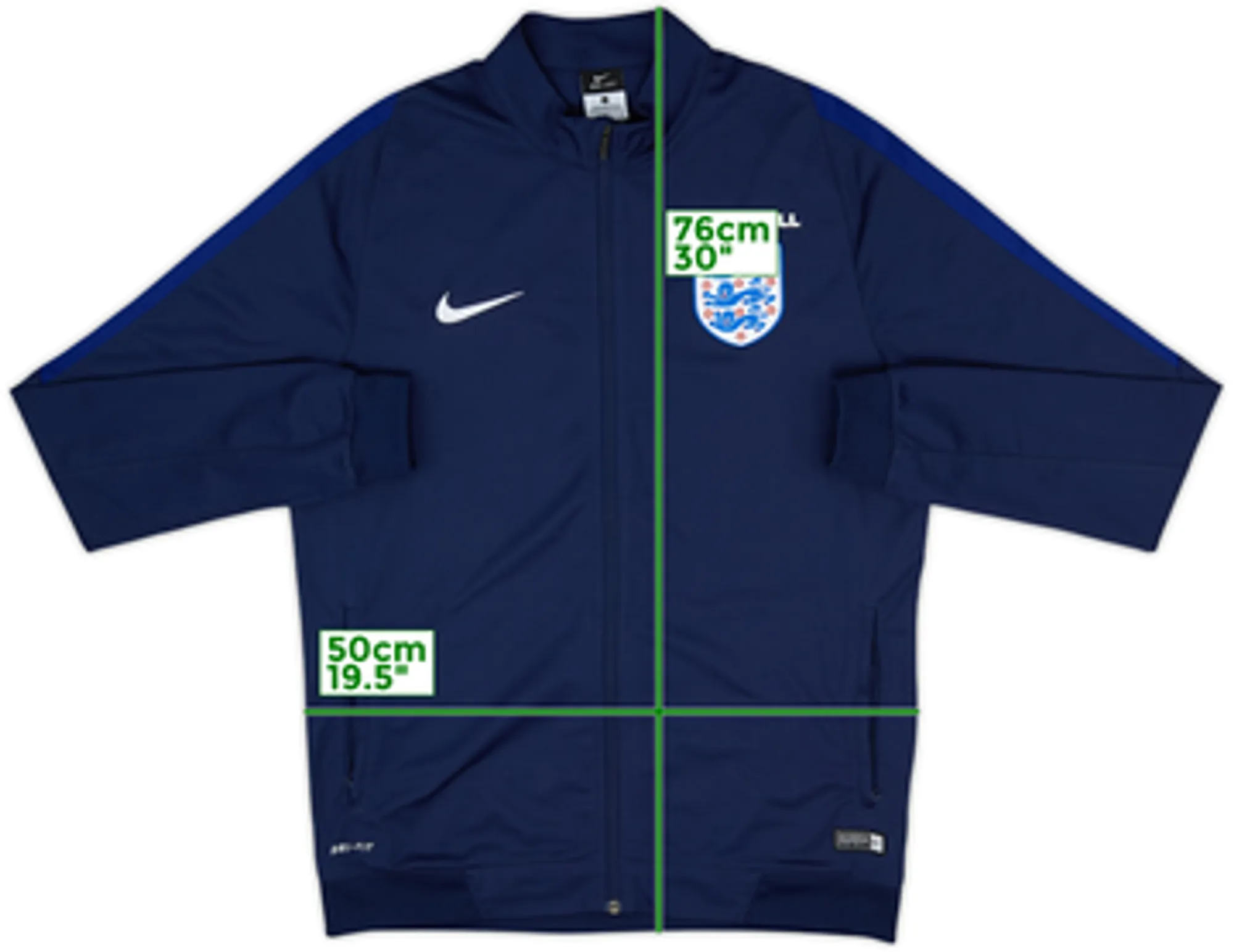 2016-18 England Nike Track Jacket - 8/10 - (L)