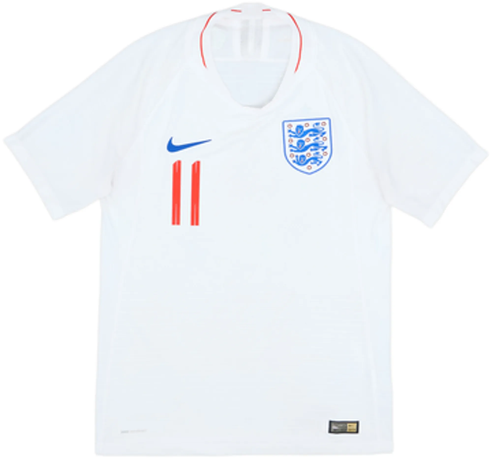 2018-19 England Authentic Home Shirt Vardy #11 - 10/10 - (S)