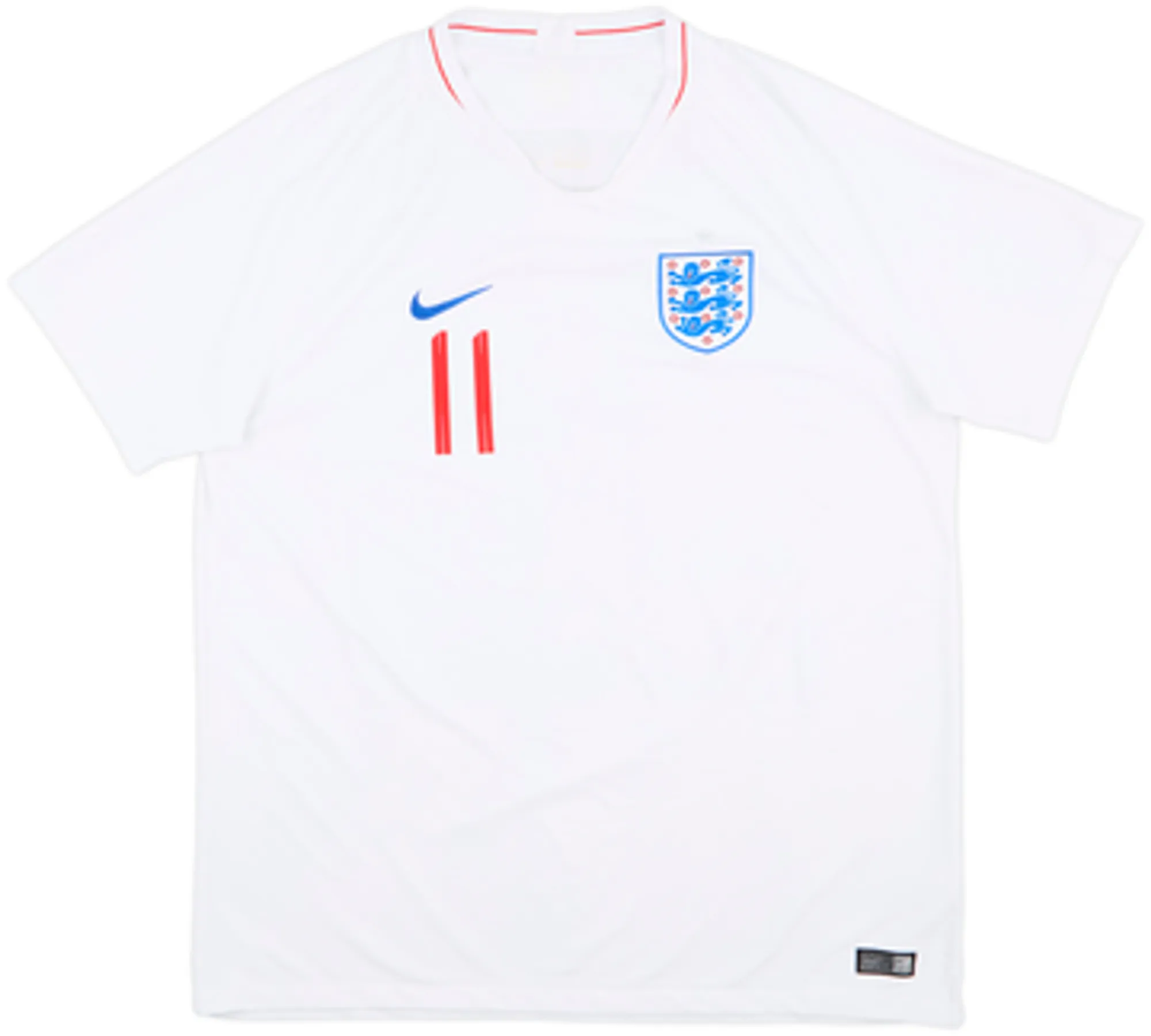 2018-19 England Authentic Home Shirt Vardy #11 - 9/10 - (XL)