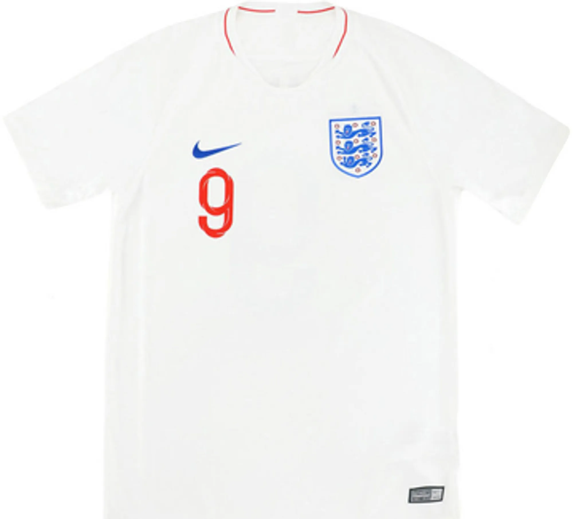 2018-19 England Home Shirt Kane #9EL