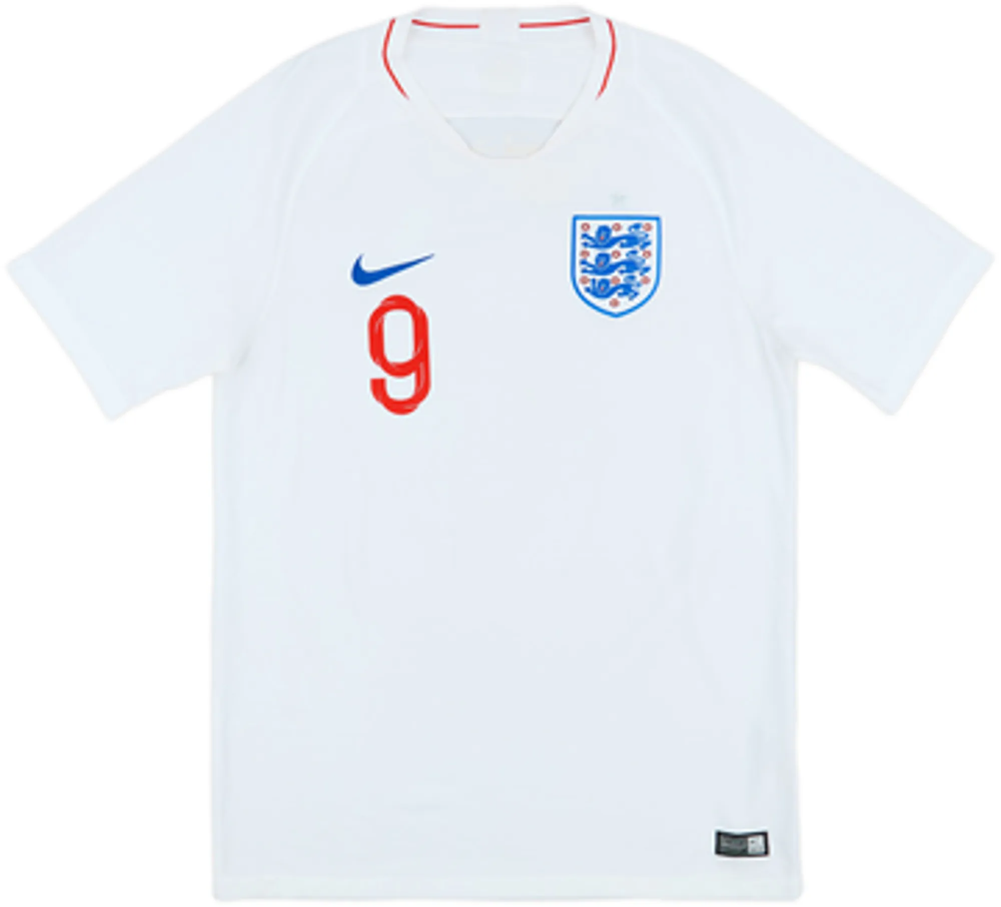 2018-19 England Home Shirt Kane #9 - 6/10 - (L)