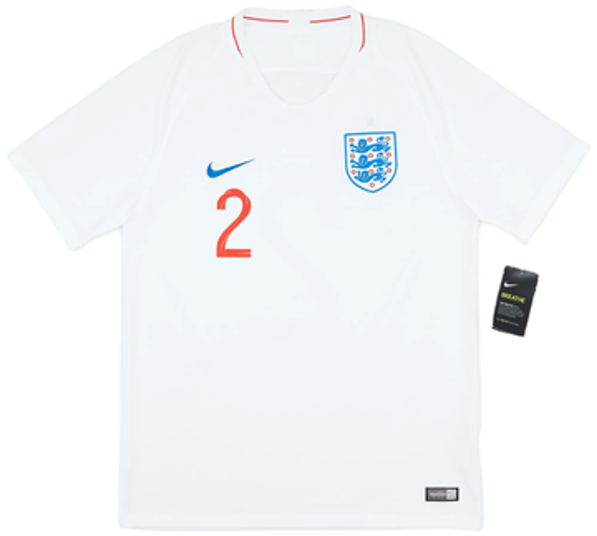 2018-19 England Home Shirt Walker #2 (L)