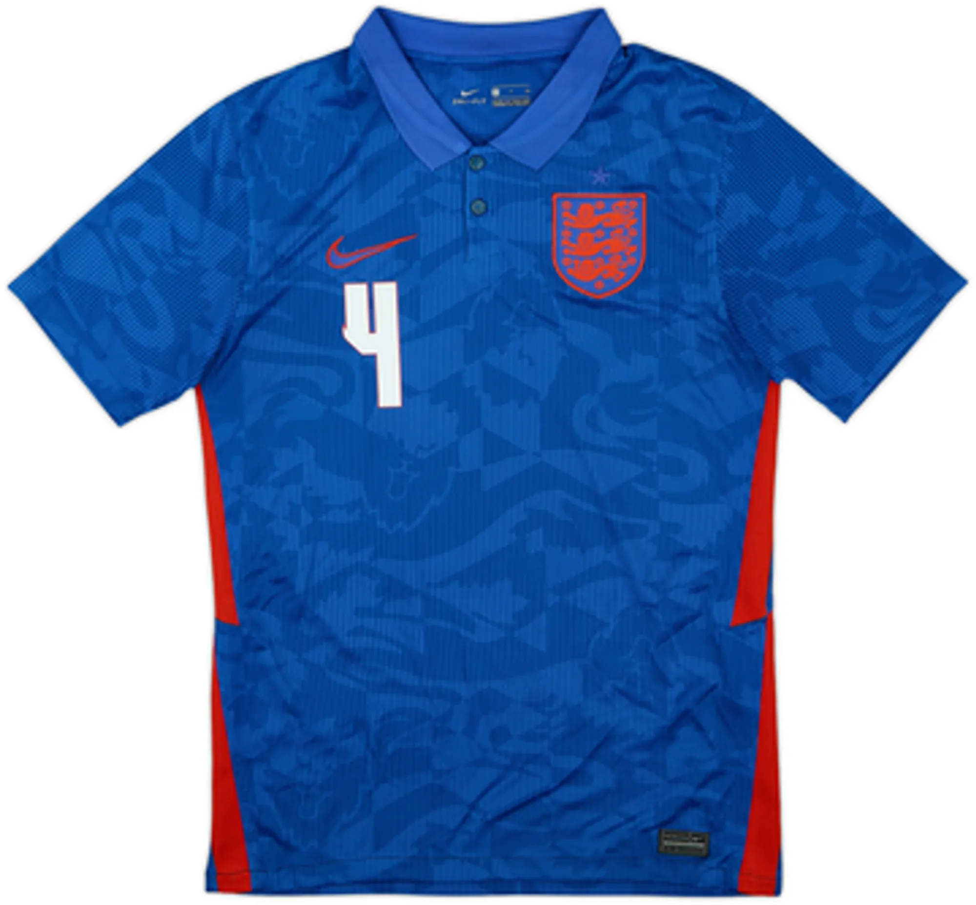 2020-21 England Away Shirt Rice #4 - 8/10 - (3XL)