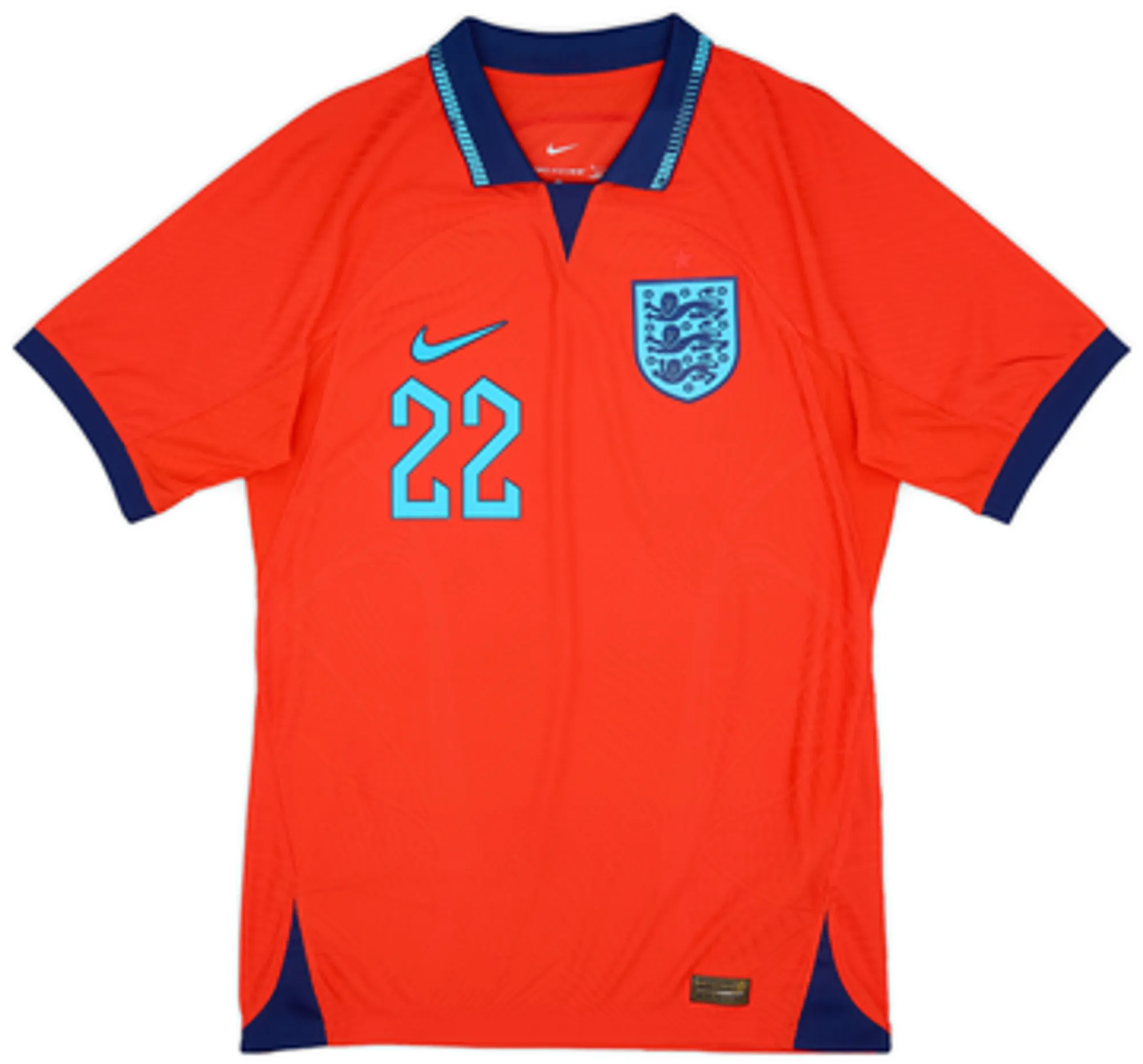 2022-23 England Authentic Away Shirt Bellingham #22 - 10/10 - (S)