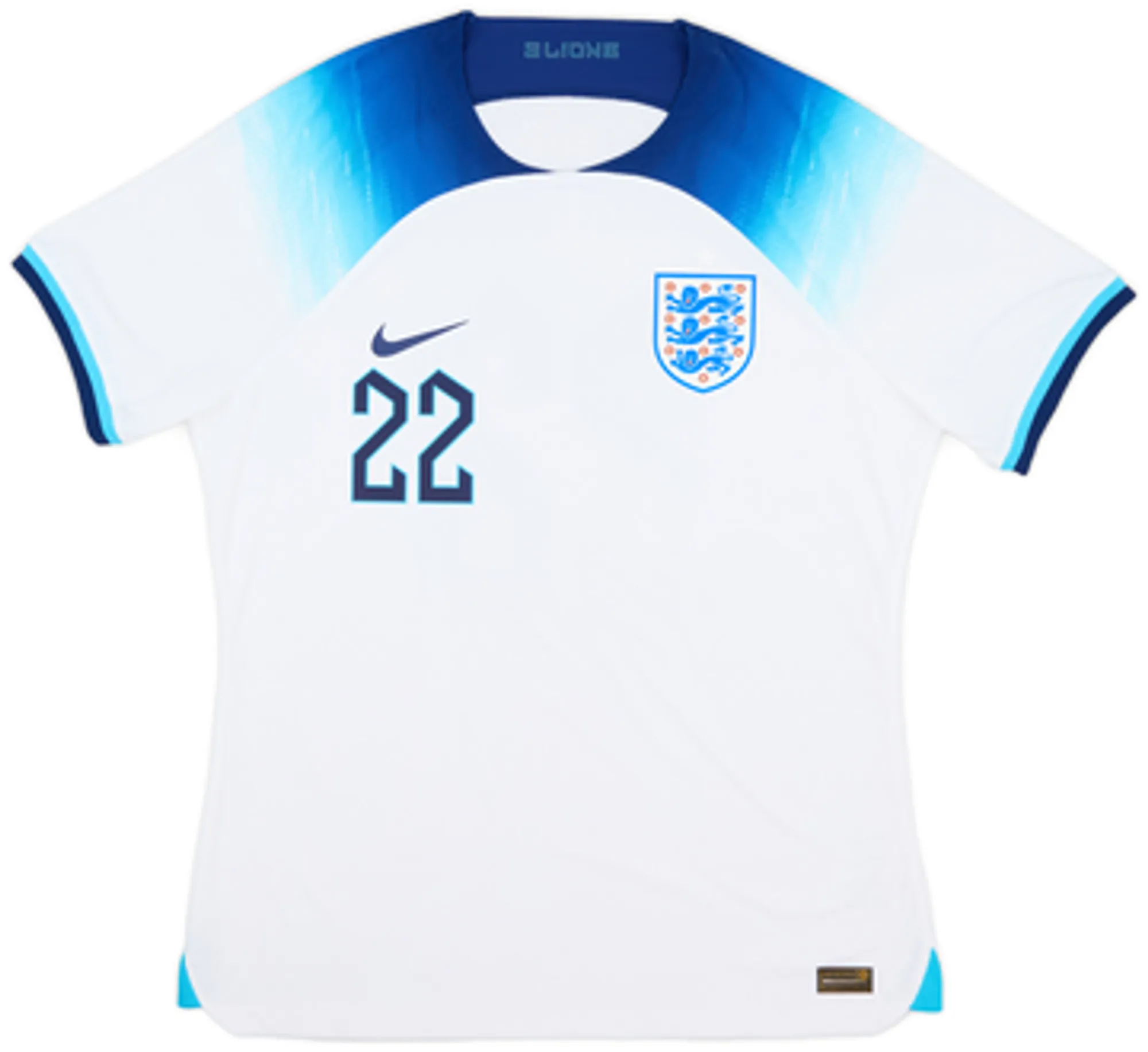 2022-23 England Authentic Home Shirt Bellingham #22 - 9/10 - (XL)