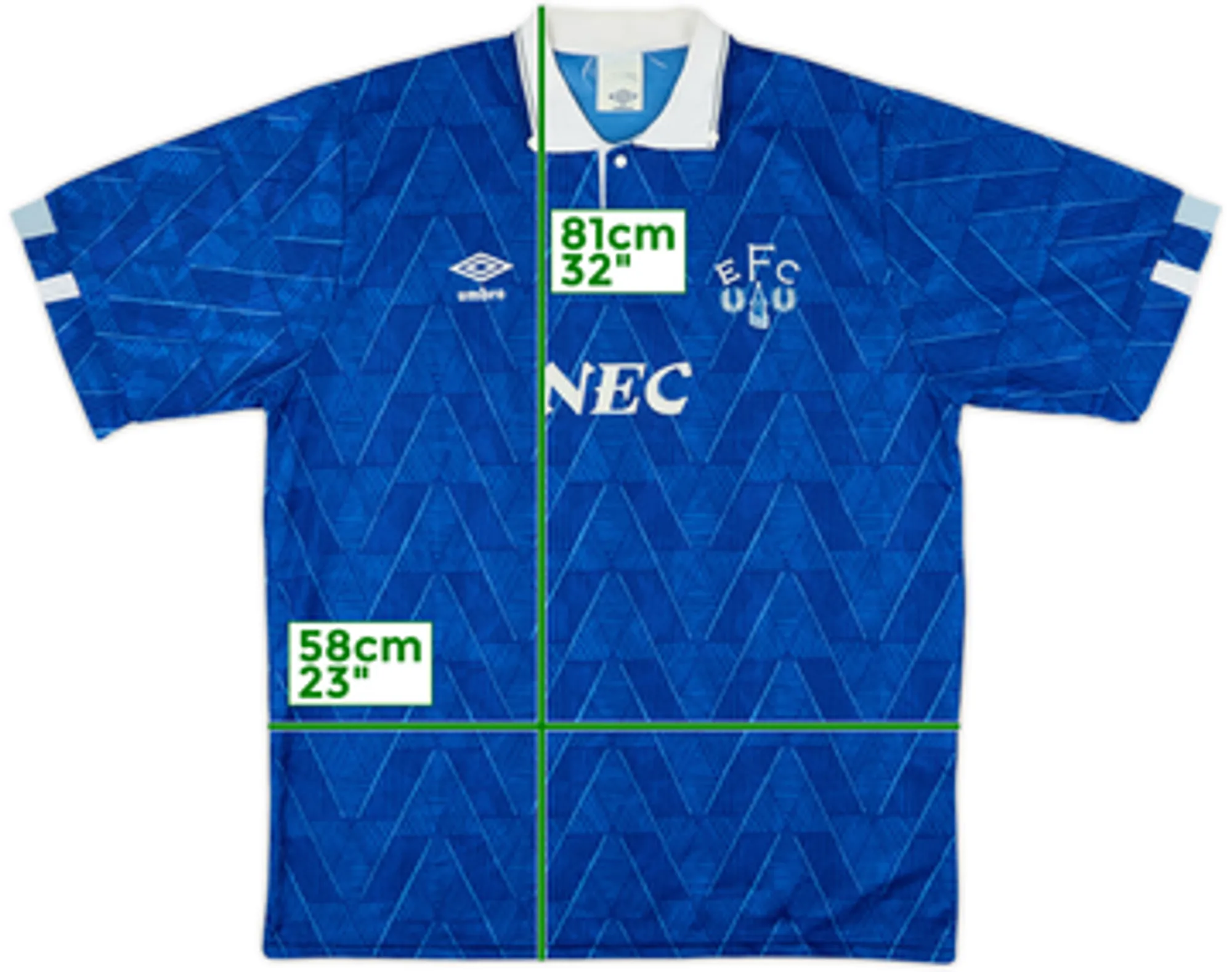 1989-91 Everton Home Shirt - 8/10 - (L)