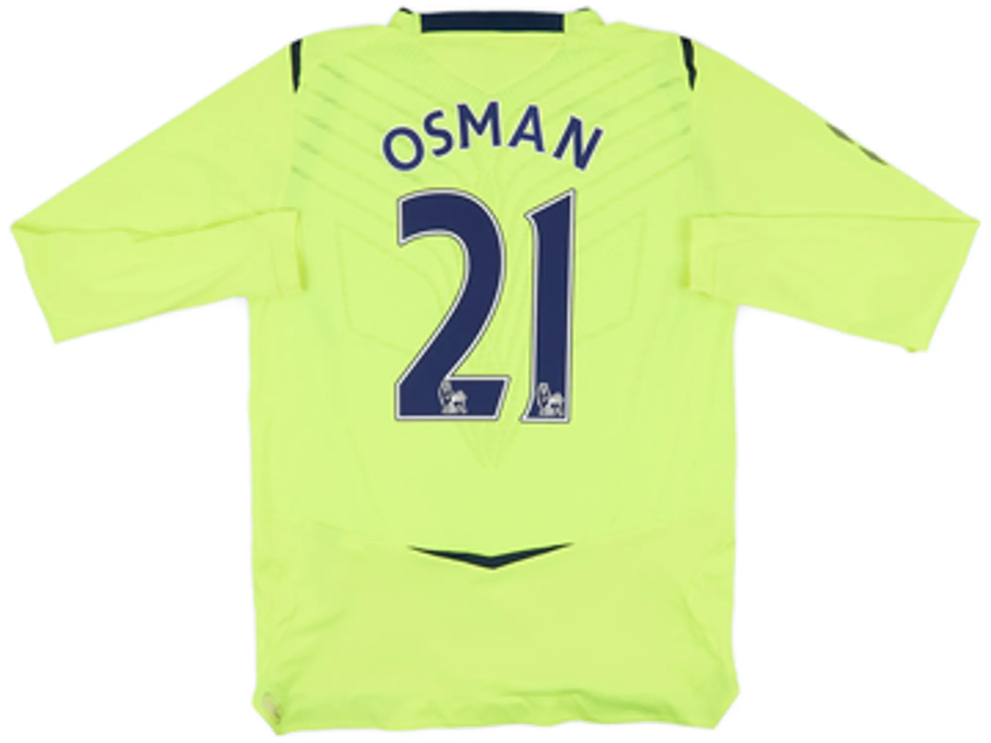 2008-09 Everton Third L/S Shirt Osman #21 - 6/10 - (XL.Boys)