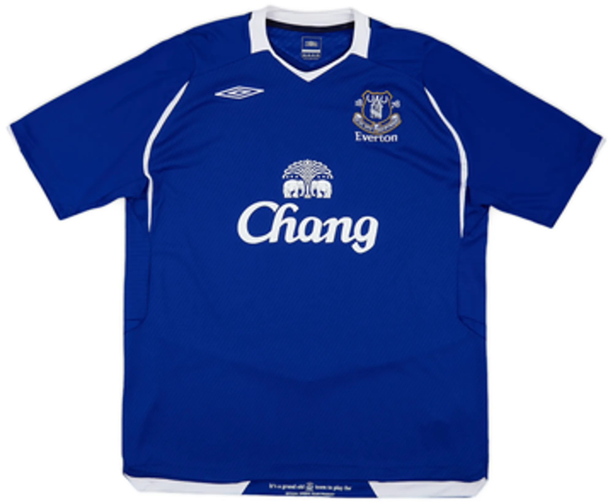 2008-09 Everton Home Shirt Baines #3VXXL
