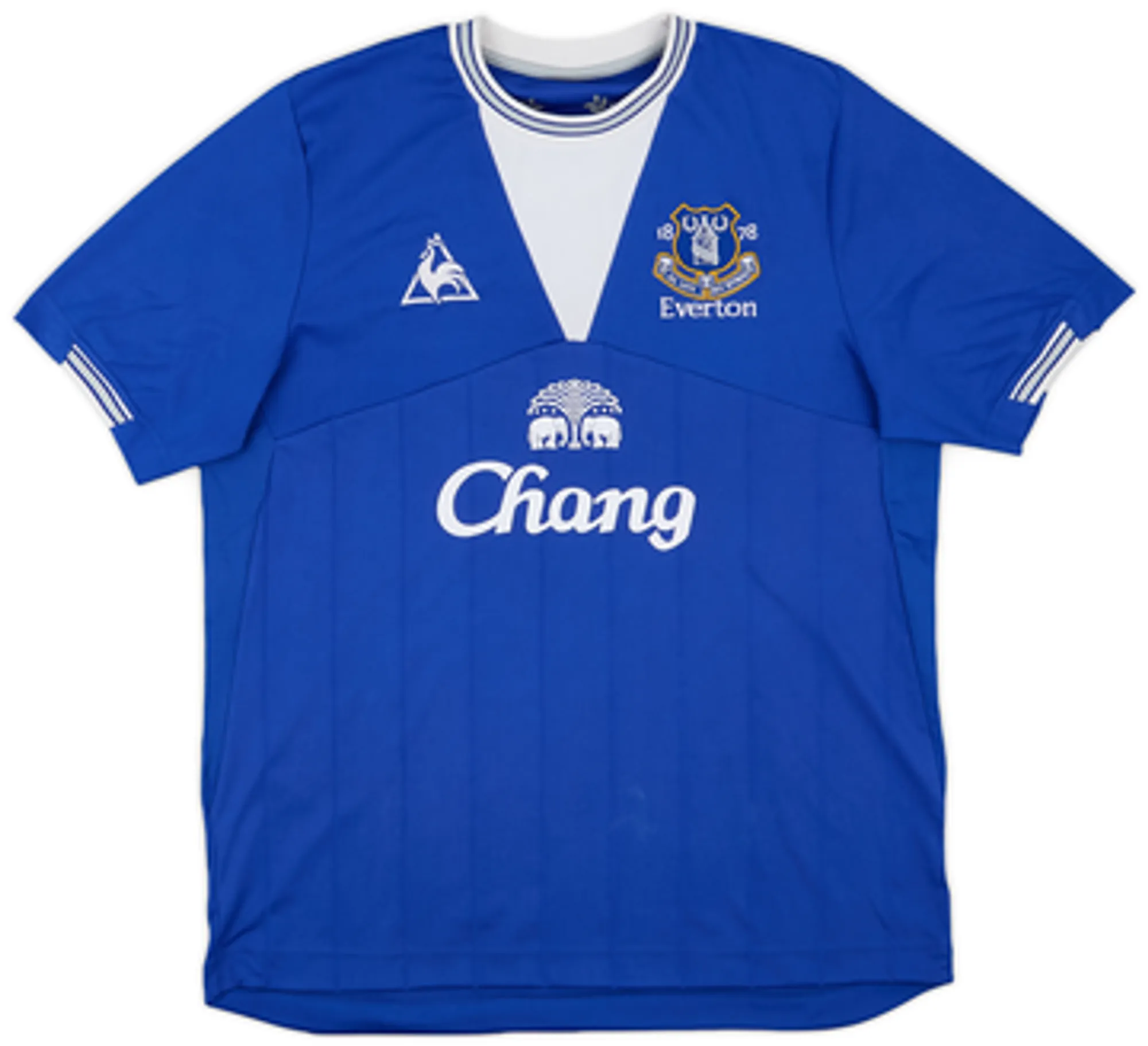 2009-10 Everton Home Shirt Baines #3EL