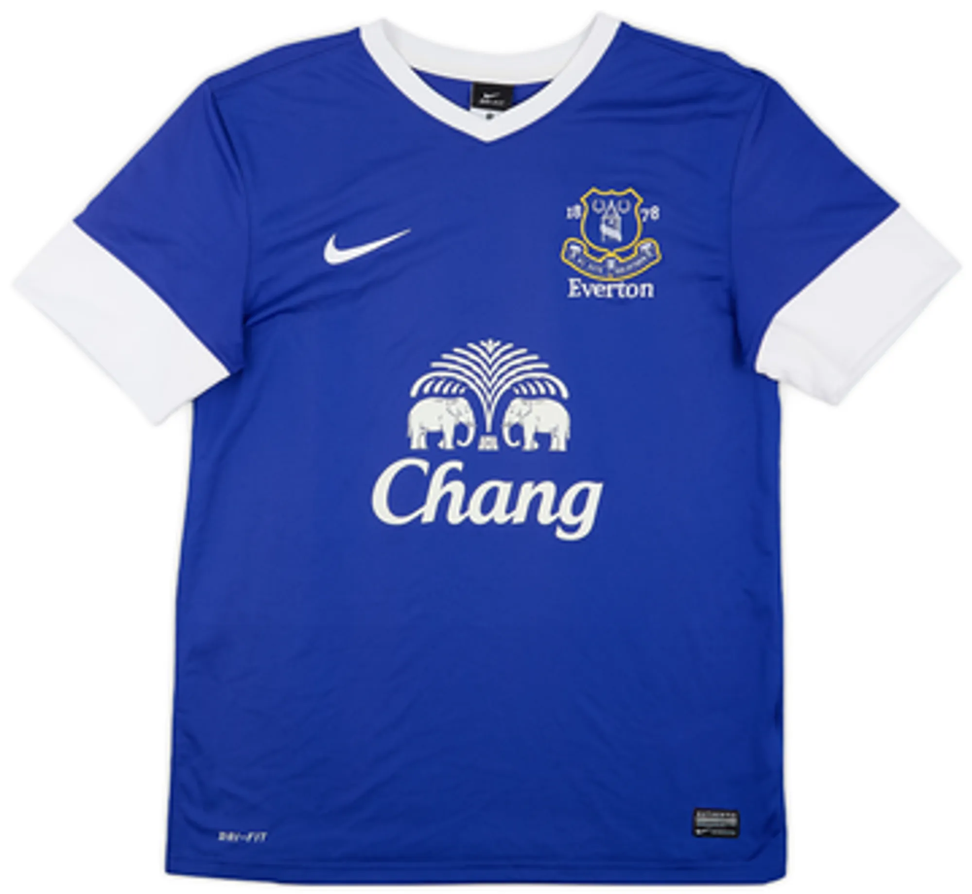 2012-13 Everton Home Shirt Baines #3VXXL