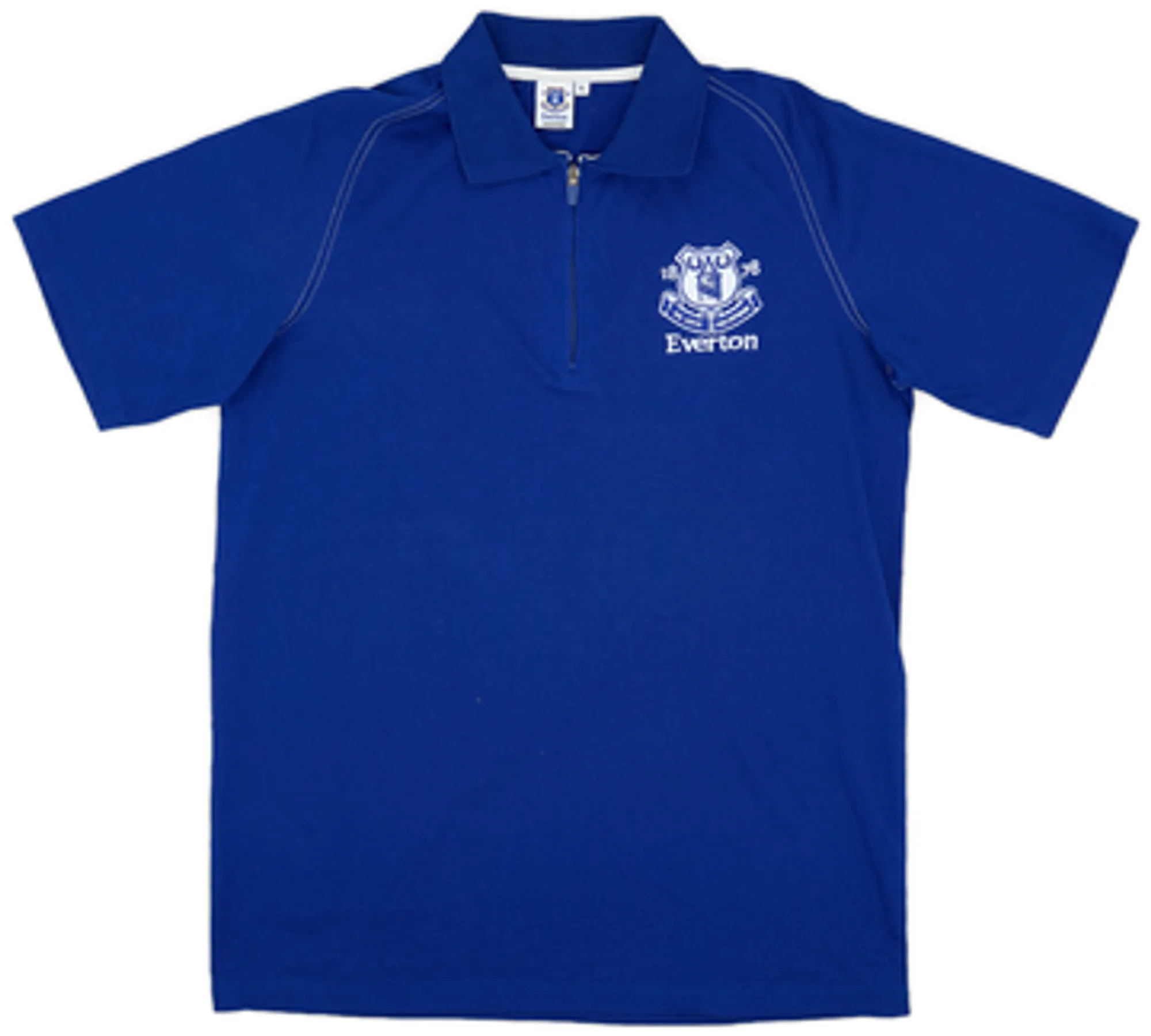 2013-14 Everton 1/4 Zip Polo Shirt - 8/10 - (L)