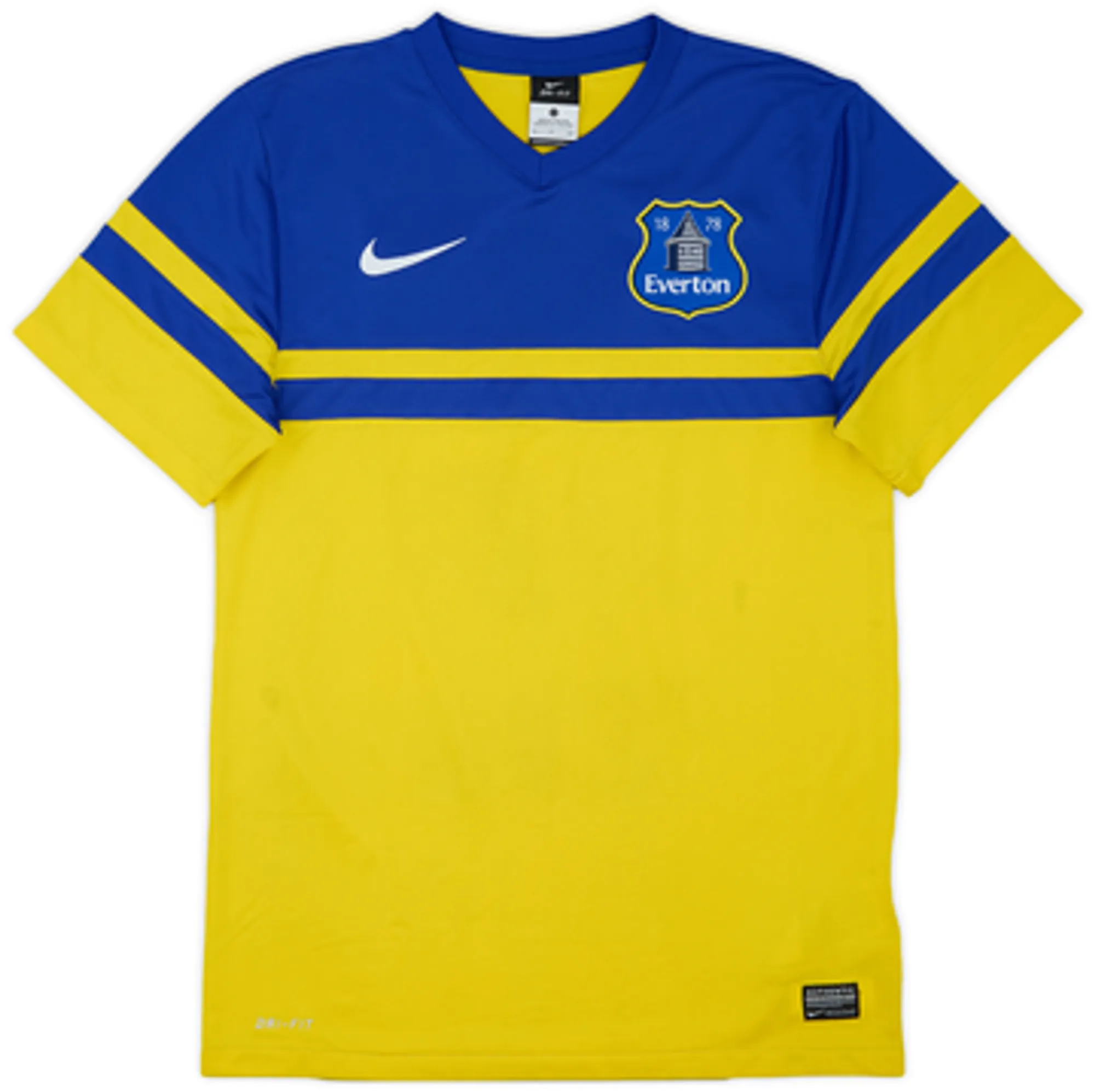 2013-14 Everton Away Shirt Baines #3 - 6/10 - (S)