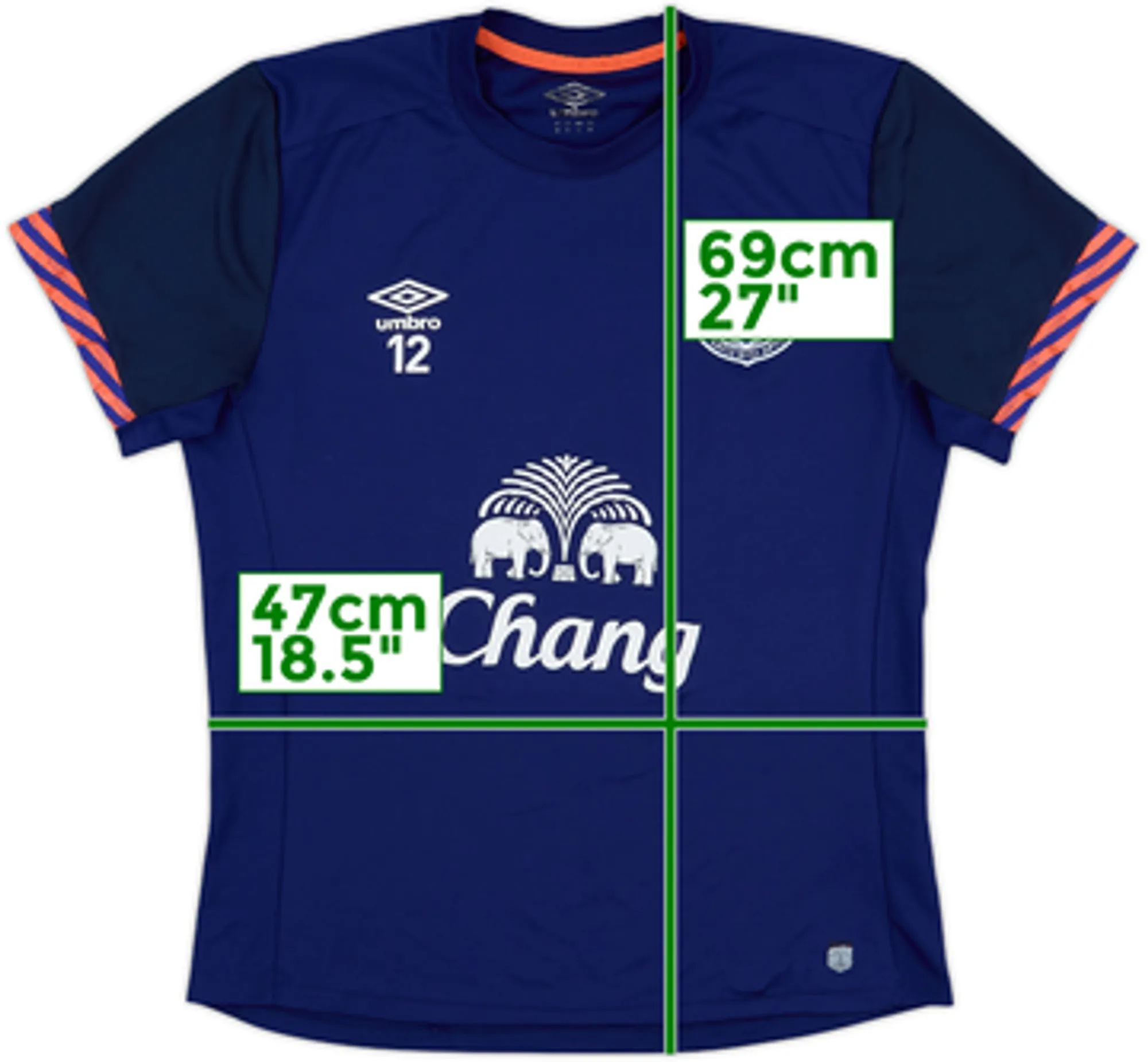 2015-16 Everton Player Issue Umbro Training Shirt #12 - 7/10 - (M)