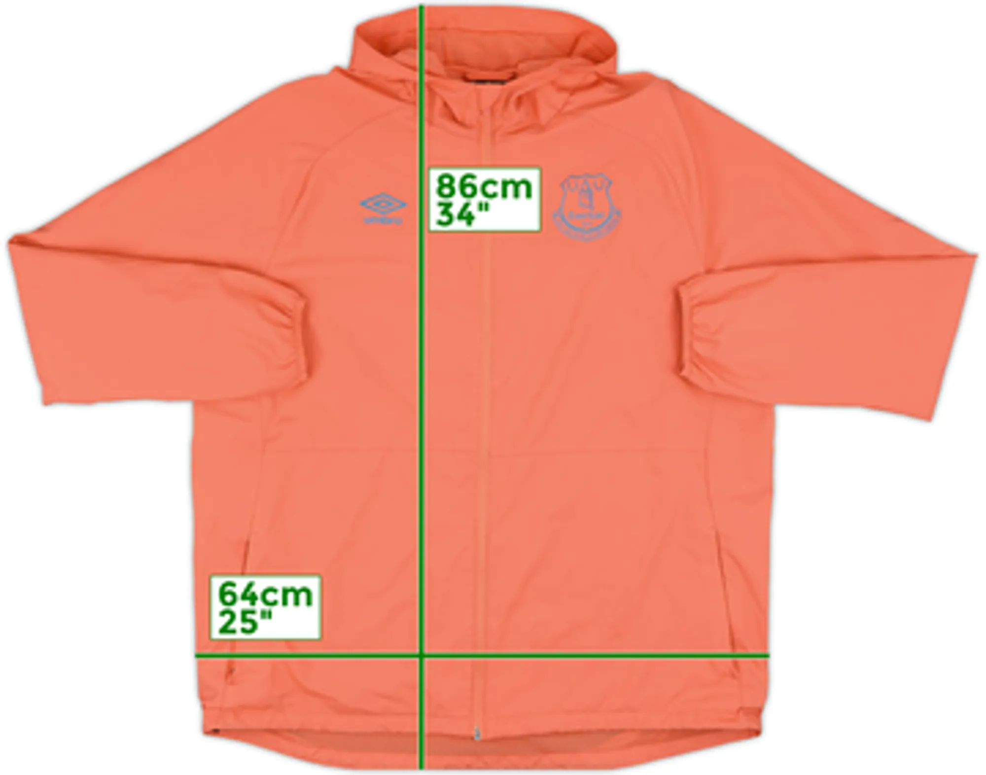 2019-20 Everton Umbro Rain Jacket - 8/10 - (XXL)