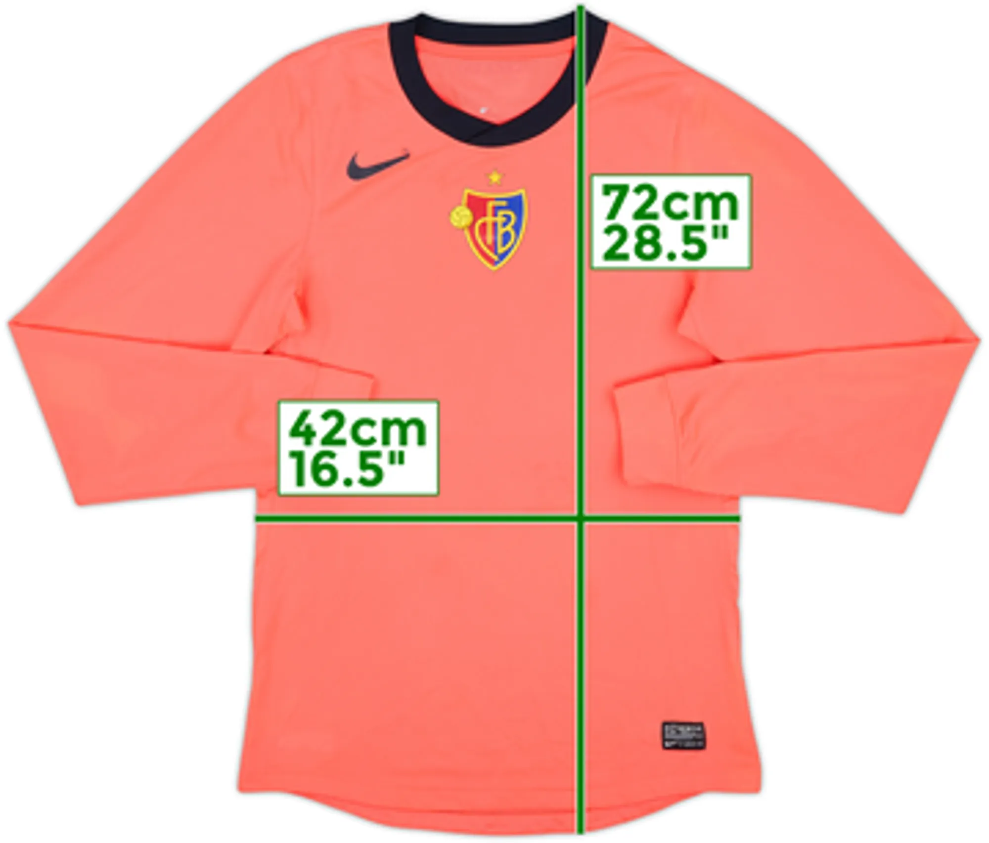 2011-12 FC Basel Player Issue Away L/S Shirt - 7/10 - (M)