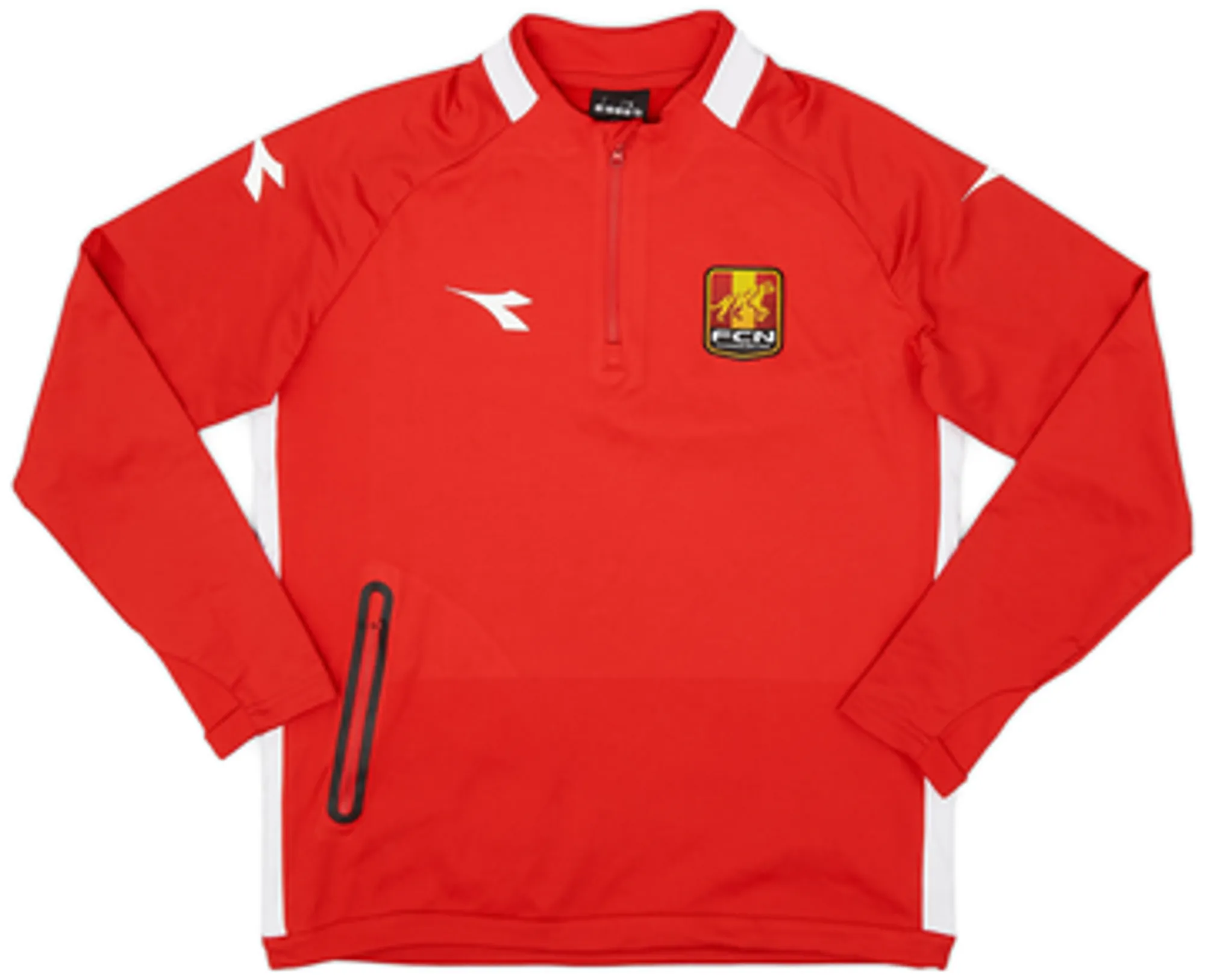 2018-19 FC Nordsjaelland Diadora 1/4 Zip Training Top - 8/10 - (L.Boys)