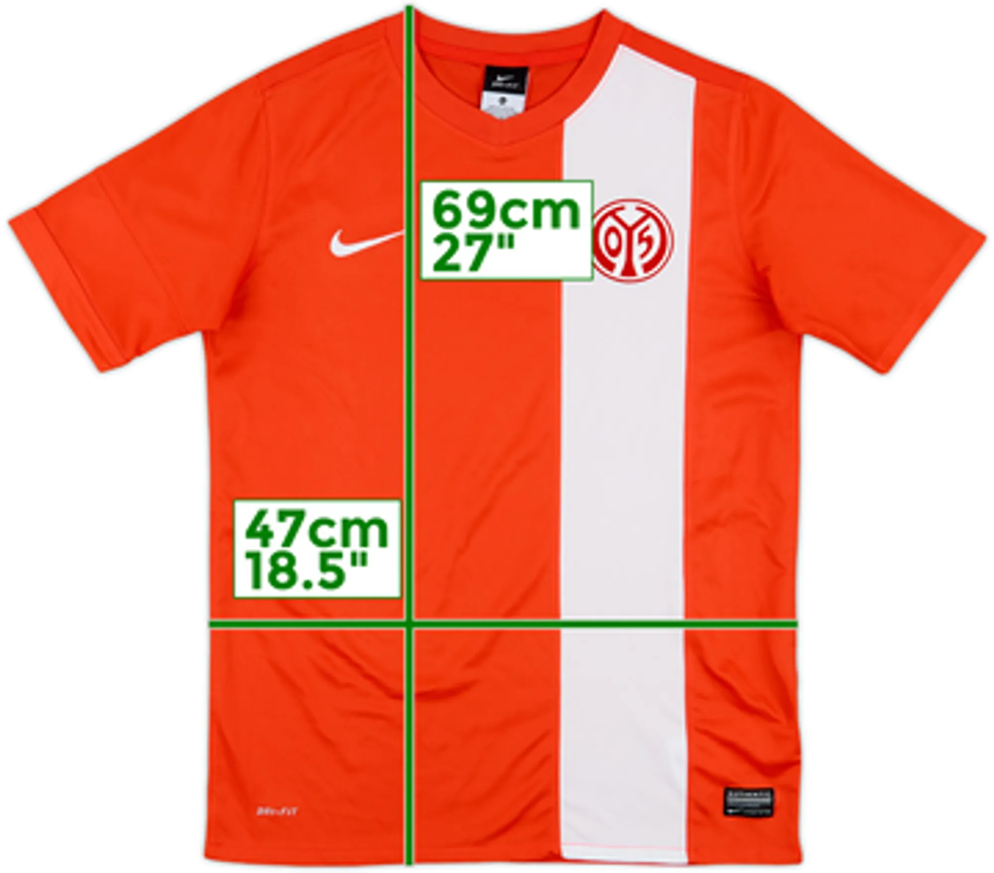 2013-14 FSV Mainz Home Shirt - 8/10 - (XL.Boys)