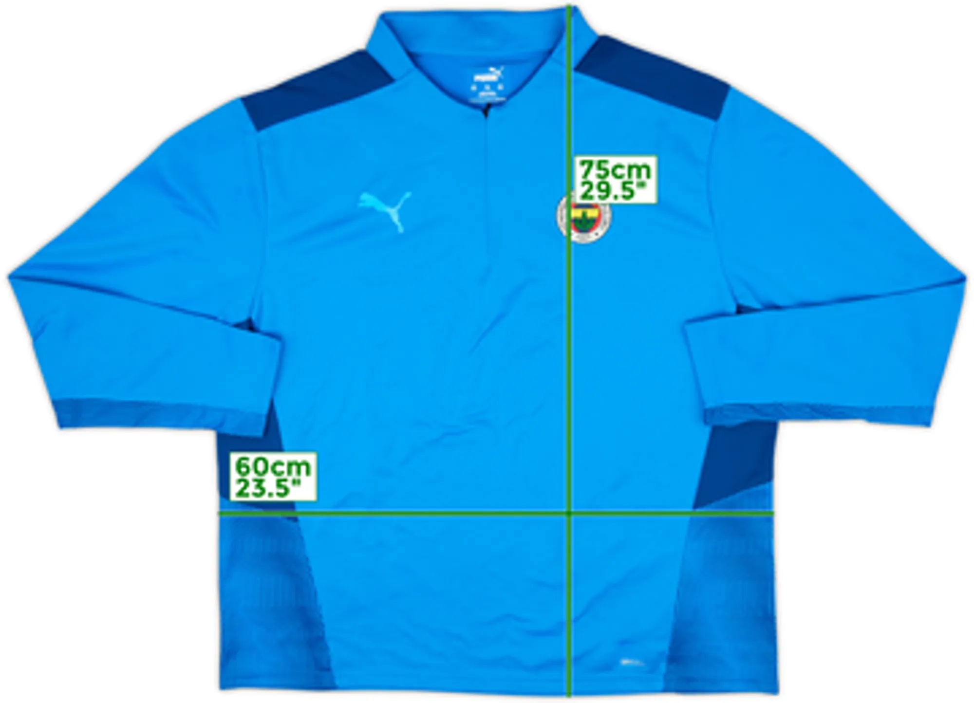 2021-22 Fenerbahce Puma 1/4 Zip Drill Top - 9/10 - (XXL)