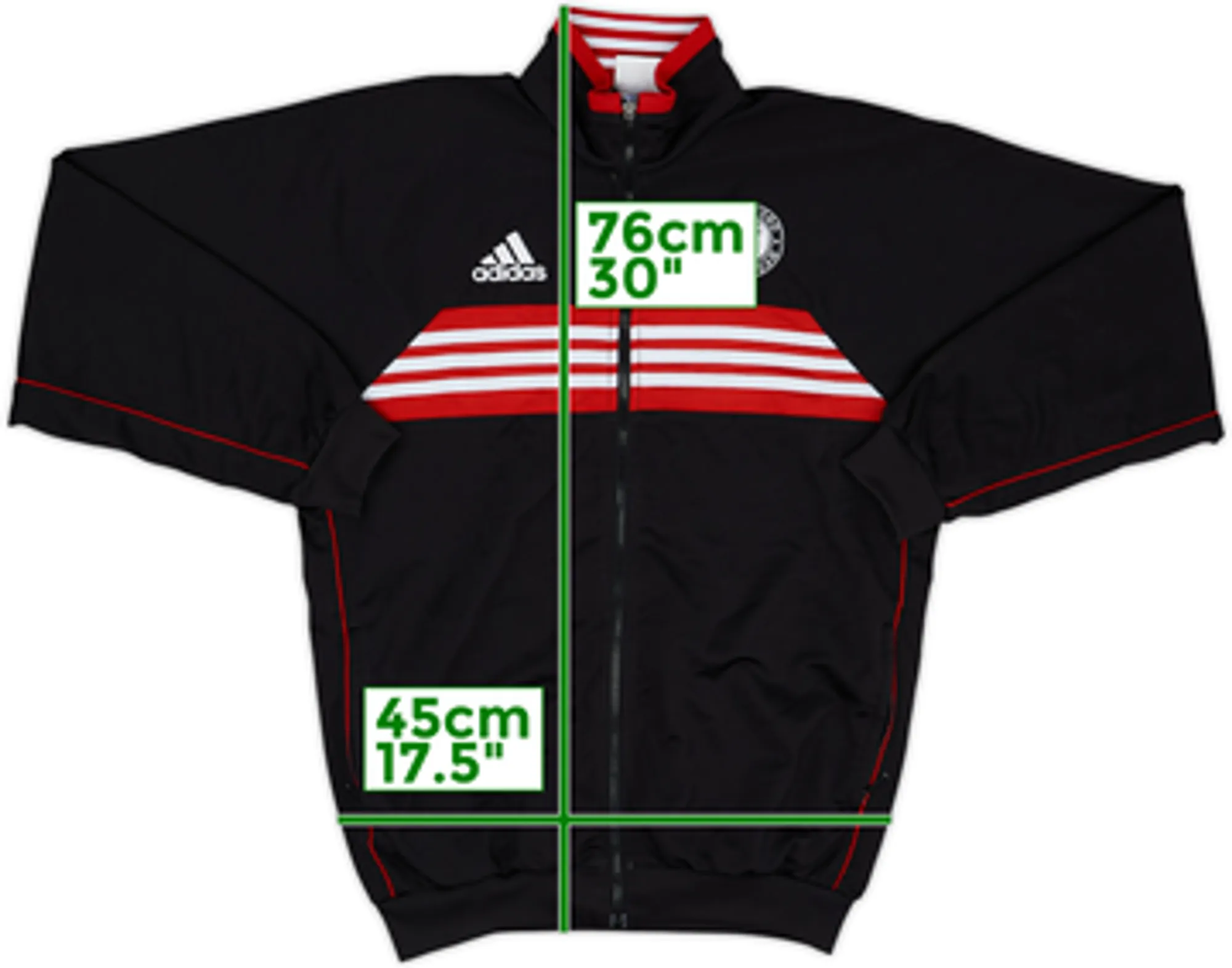 1998-99 Feyenoord adidas Track Jacket - 9/10 - (XL.Boys)