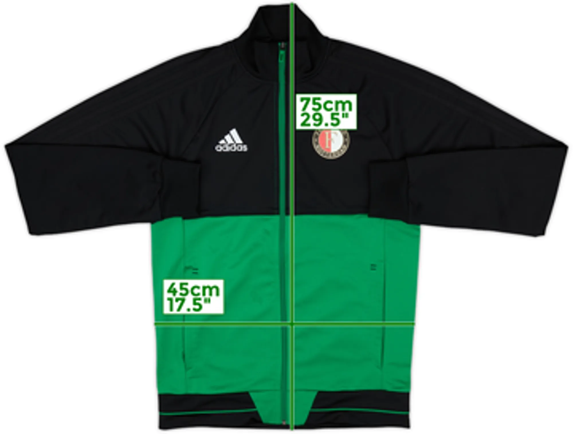 2017-18 Feyenoord adidas Track Jacket - 6/10 - (S)