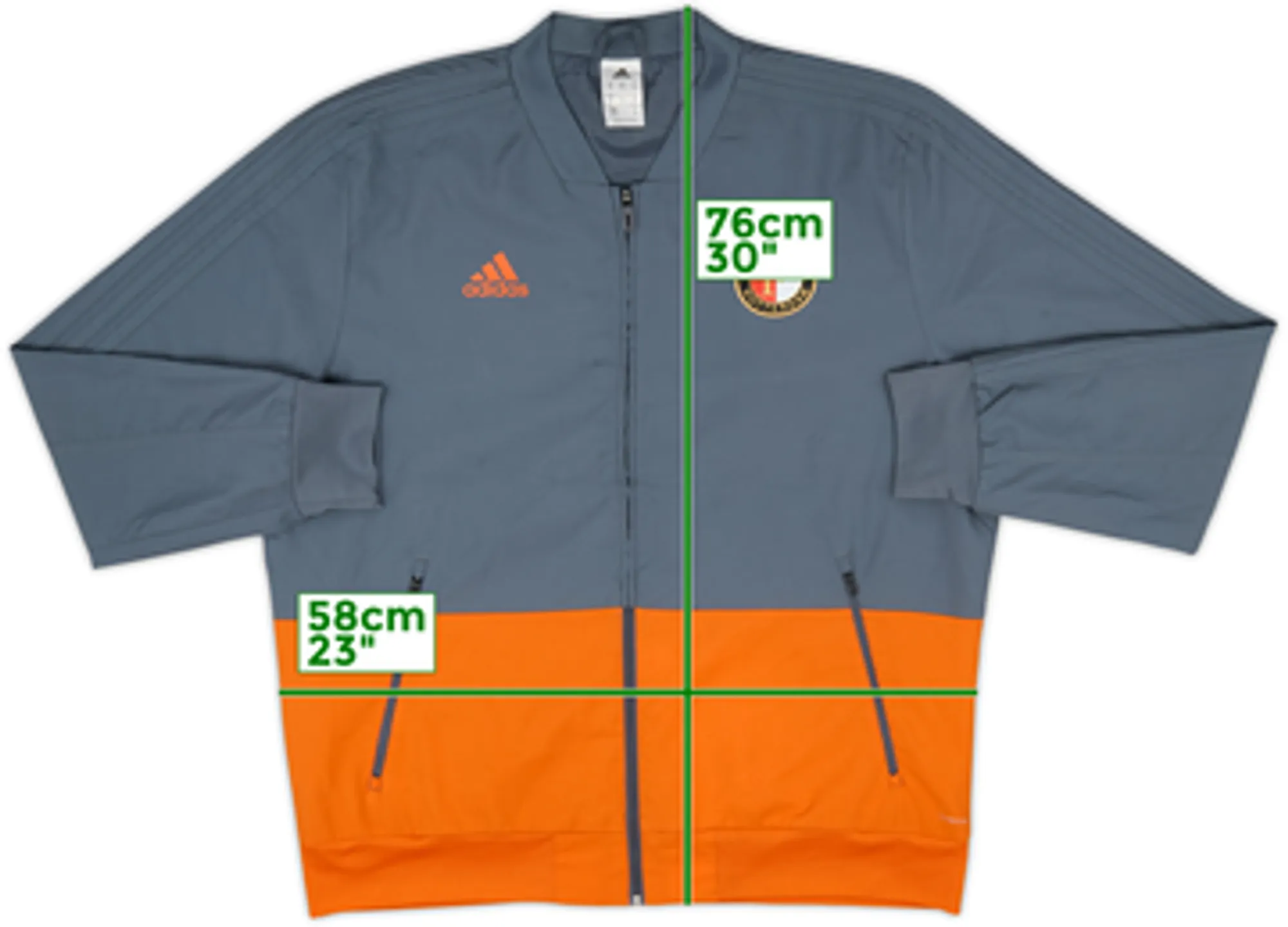 2017-18 Feyenoord adidas Track Jacket - 10/10 - (XL)