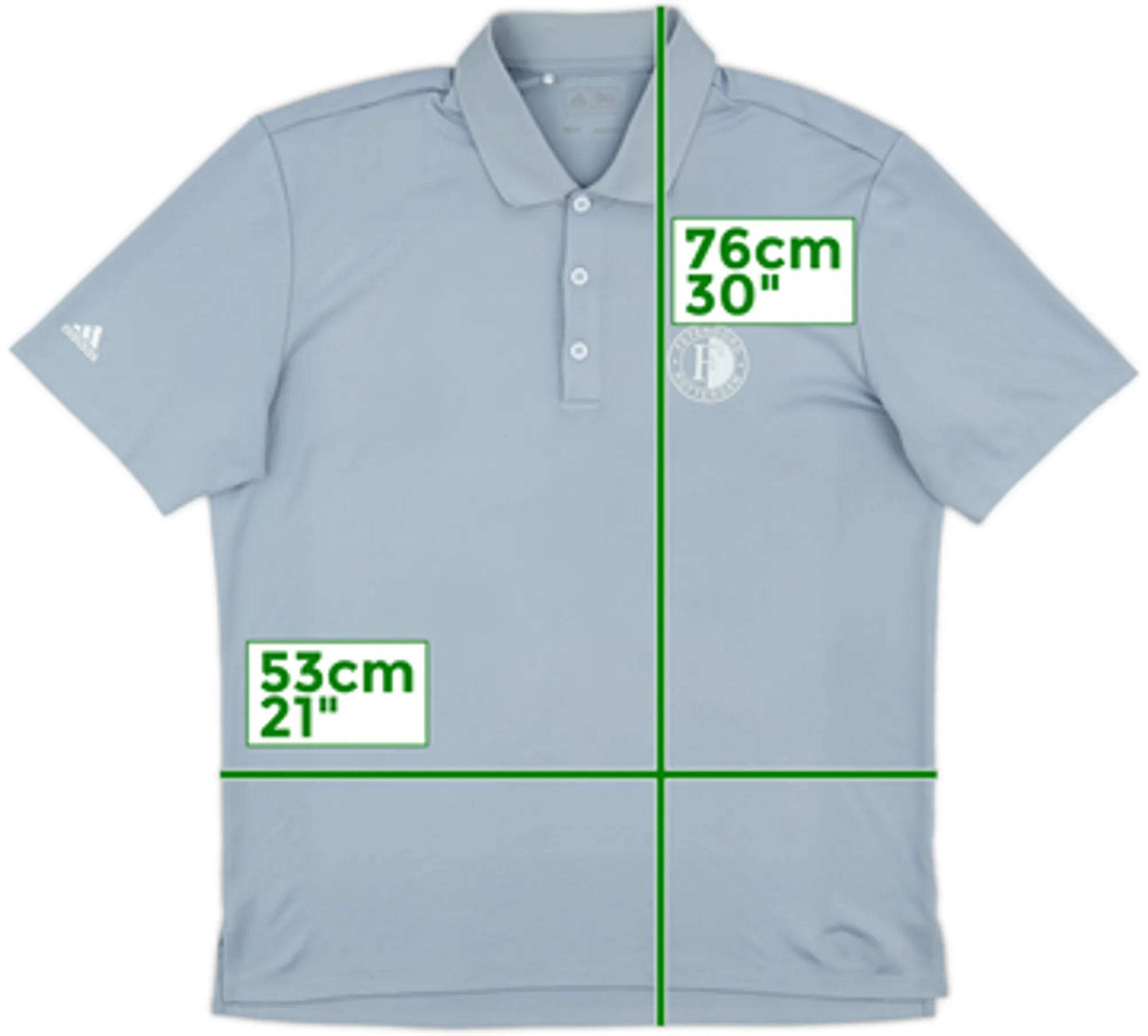 2021-22 Feyenoord adidas Polo Shirt - 8/10 - (M)