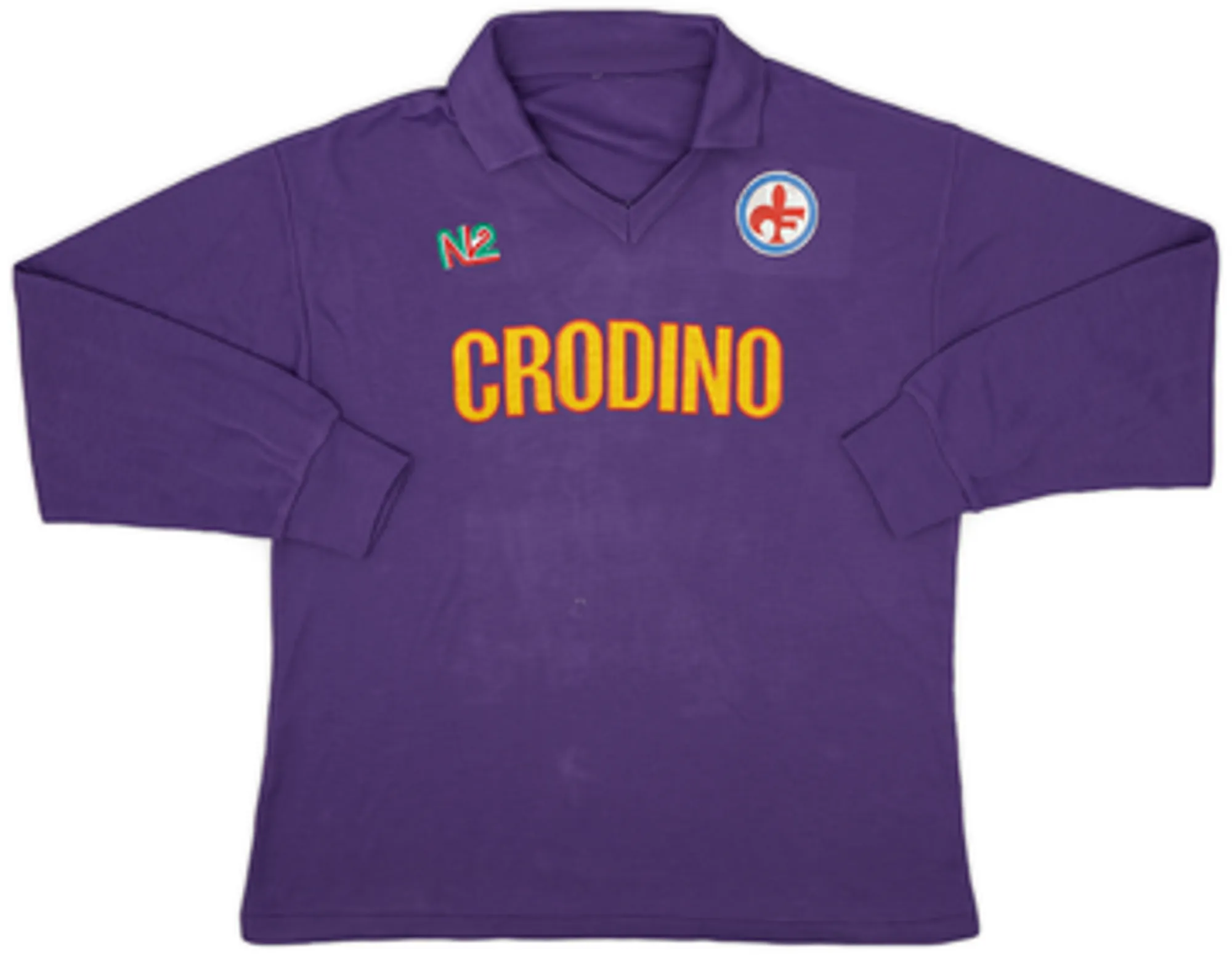 1987-89 Fiorentina L/S Home Shirt - 8/10 - (L)