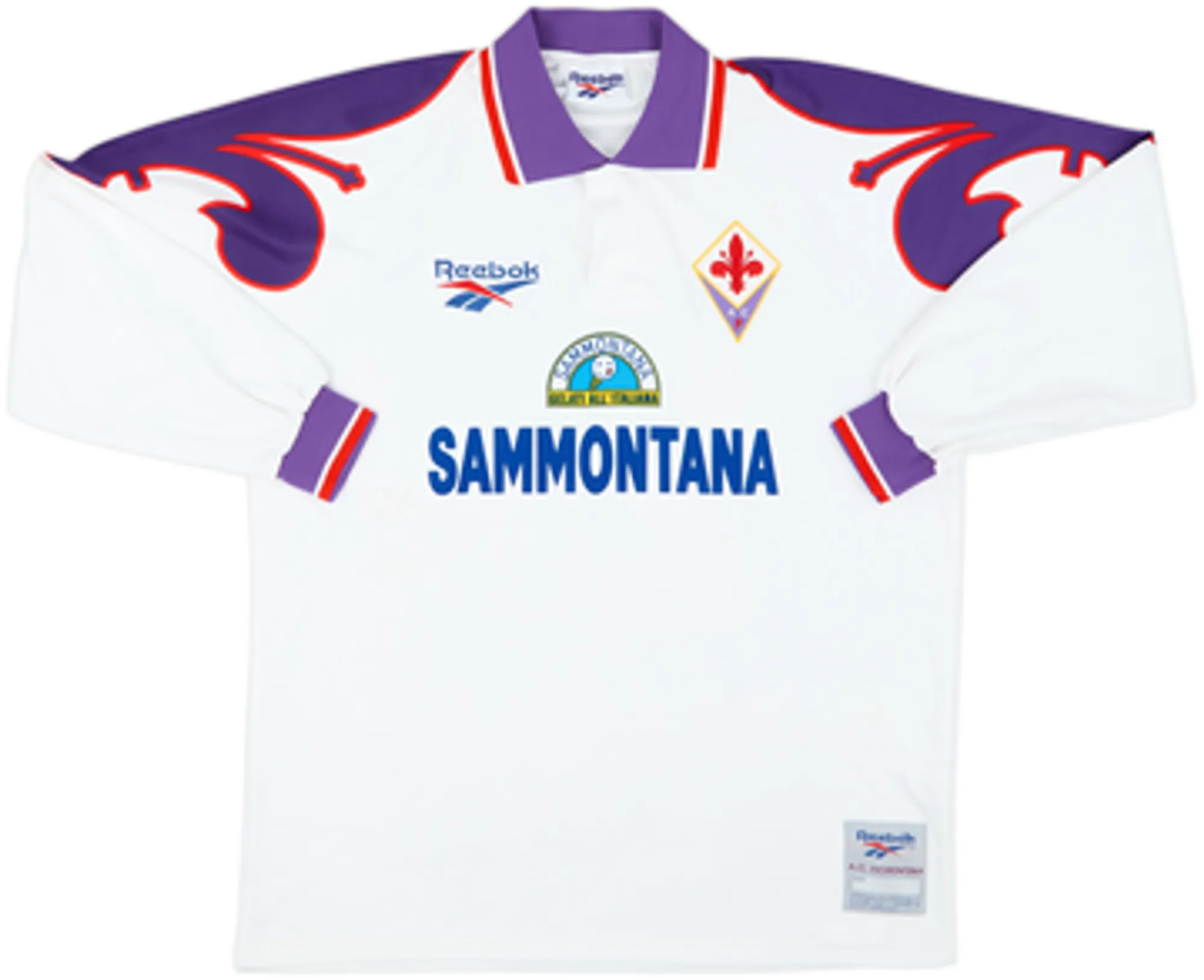 1995-96 Fiorentina Away L/S Shirt Robbiati #23 - 8/10 - (XL)