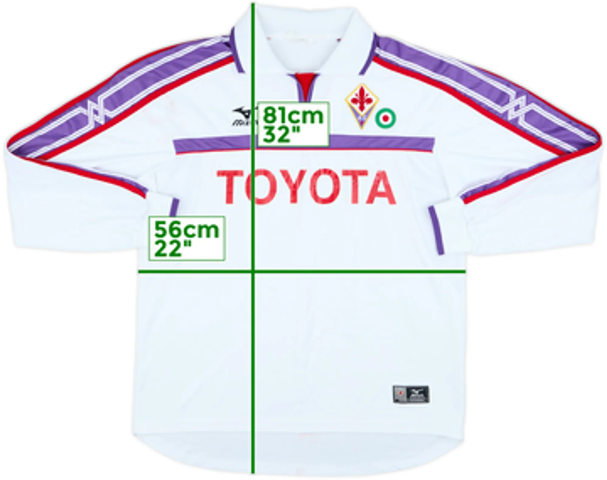 2001-02 Fiorentina Away L/S Shirt - 6/10 - (L)