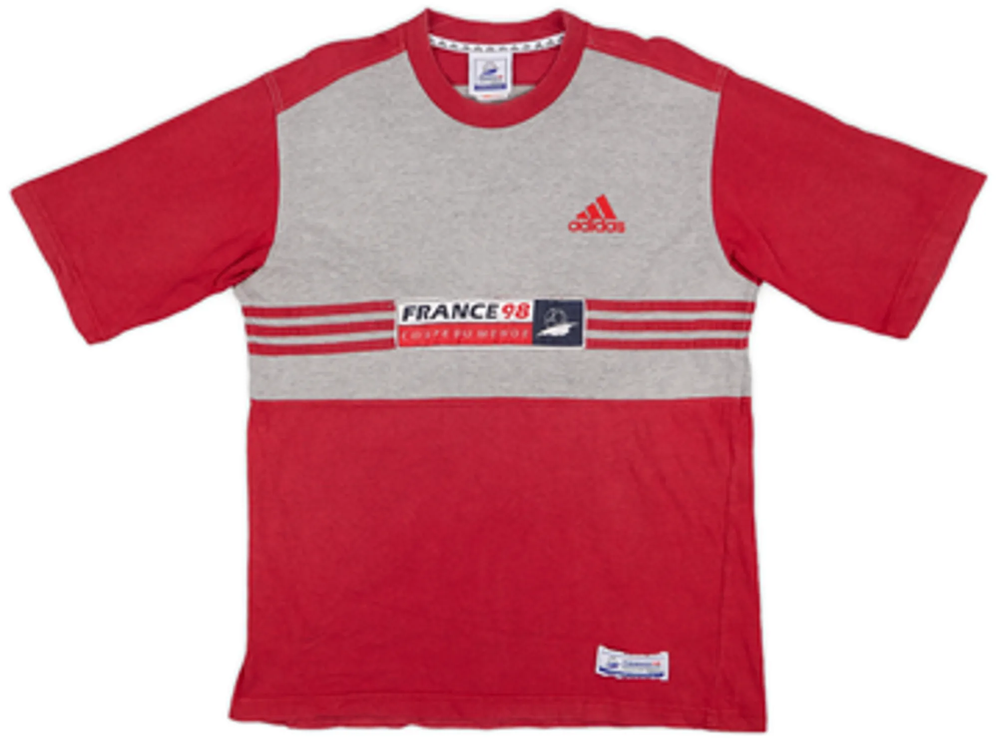 1998 France 98 Coupe De Monde adidas Cotton Tee - 8/10 - (M)