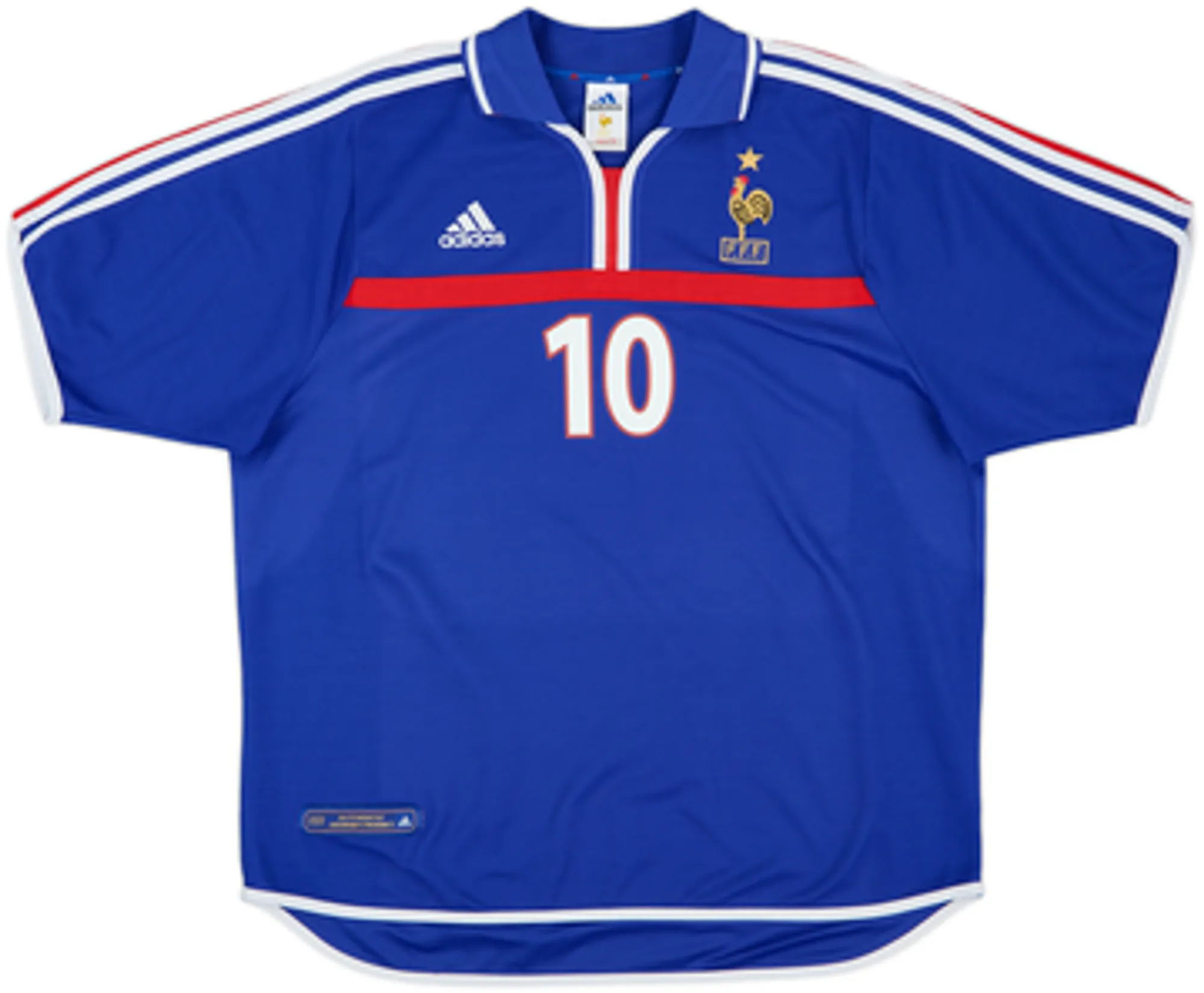 2000-02 France Home Shirt Zidane #10 - 10/10 - (XL)