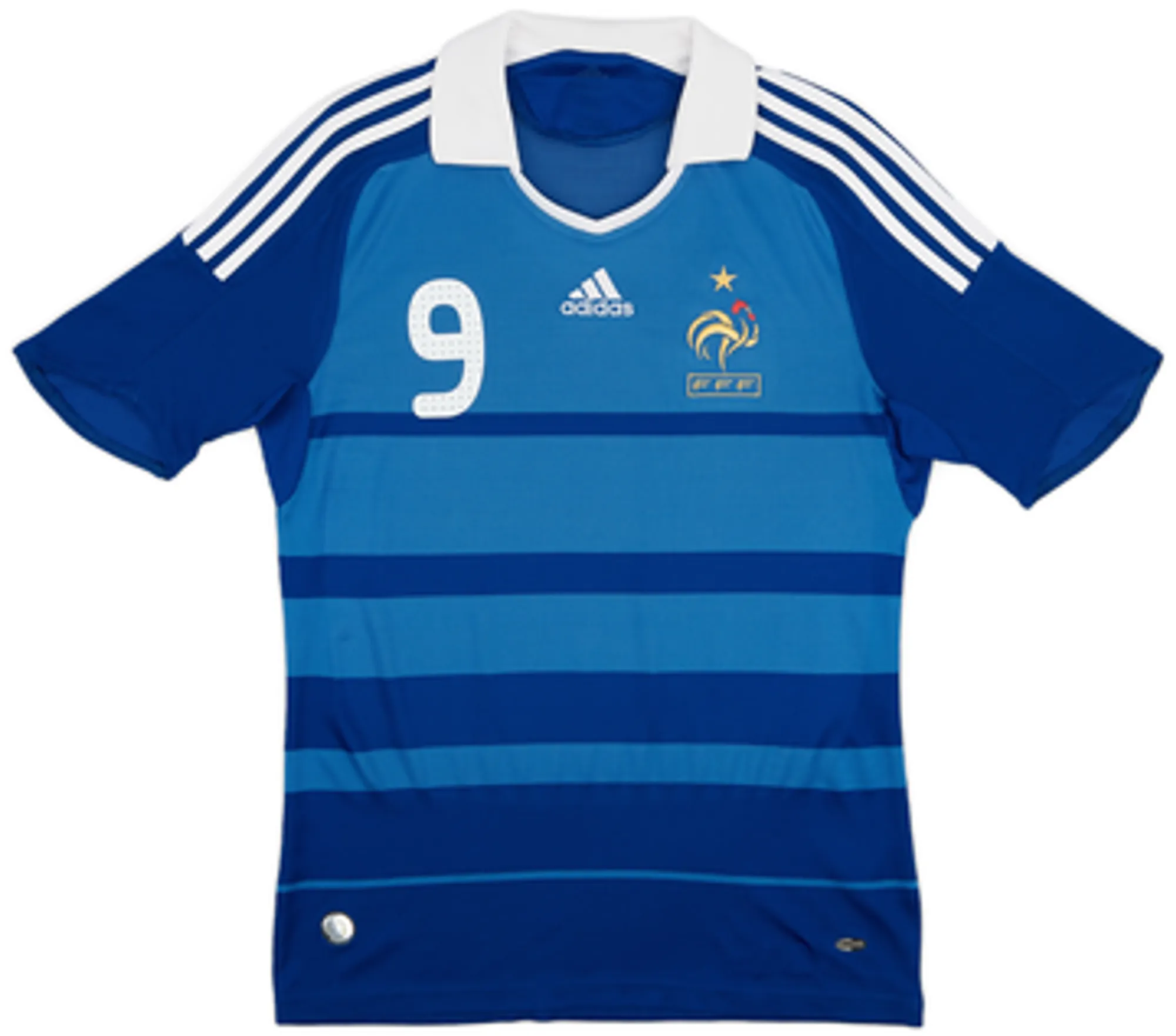 2008-09 France Home Shirt Benzema #9 - 7/10 - (S)