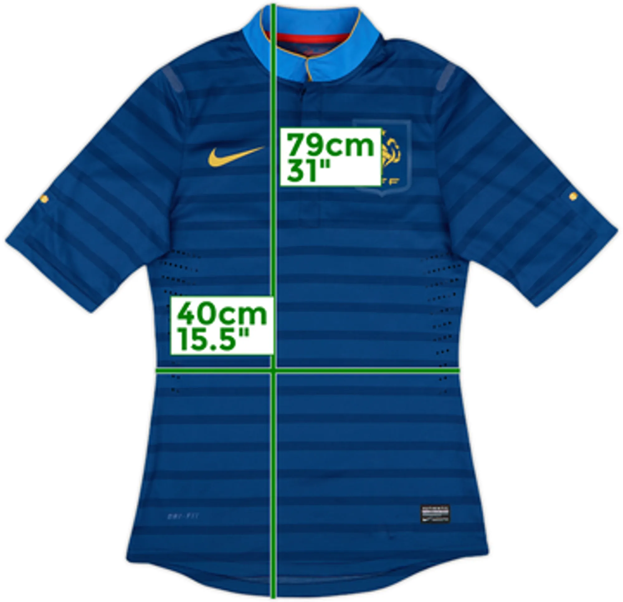 2012-13 France Authentic Home Shirt - 7/10 - (M)