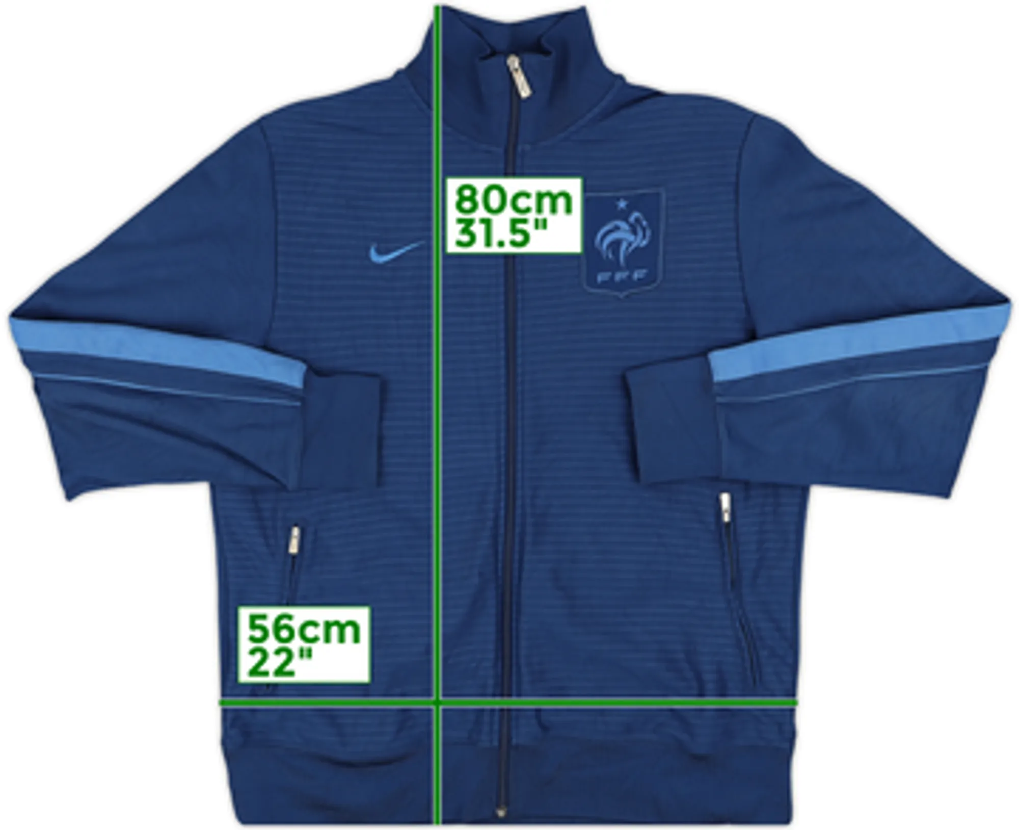 2012-13 France Nike Track Jacket - 8/10 - (L)